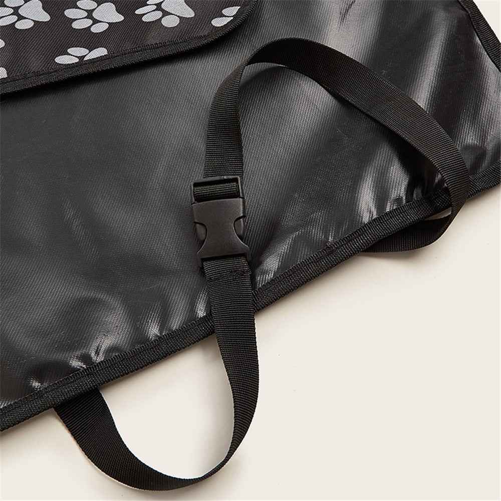 TG-PCU009 Waterproof Car Trunk Rear Back Seat Cover Pet Dog Seat Mat Protector Hammock Pad Liner - Black / Claw
