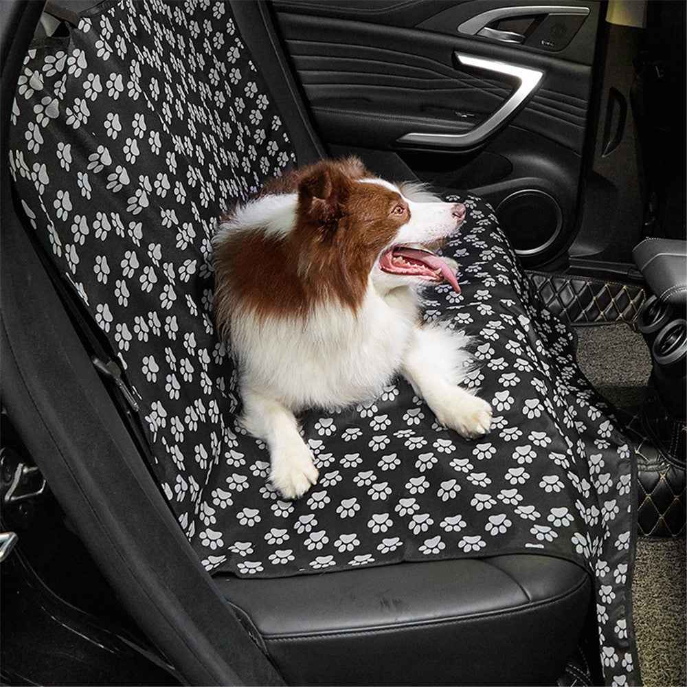 TG-PCU009 Waterproof Car Trunk Rear Back Seat Cover Pet Dog Seat Mat Protector Hammock Pad Liner - Black / Claw