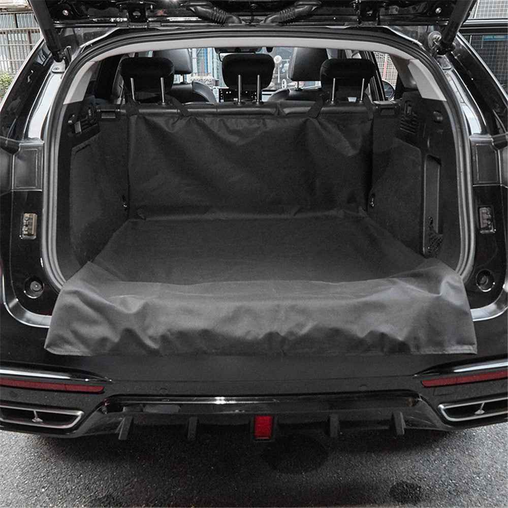 TG-PCU009 Waterproof Car Trunk Rear Back Seat Cover Pet Dog Seat Mat Protector Hammock Pad Liner - Black