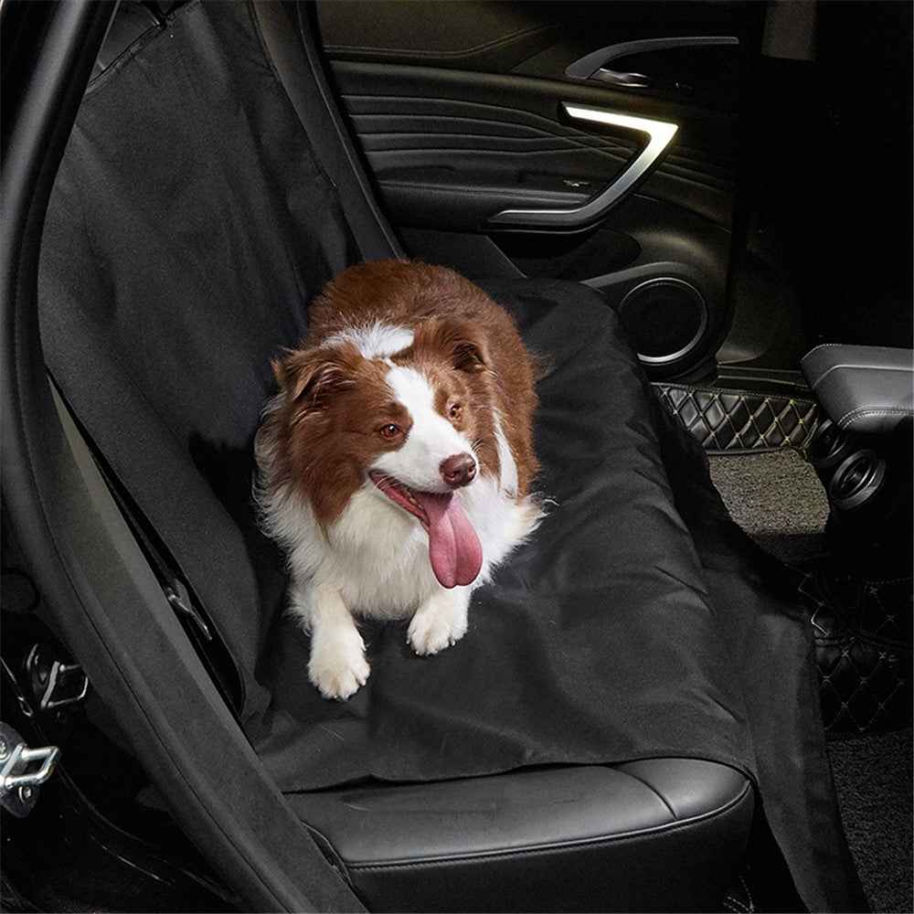 TG-PCU009 Waterproof Car Trunk Rear Back Seat Cover Pet Dog Seat Mat Protector Hammock Pad Liner - Black