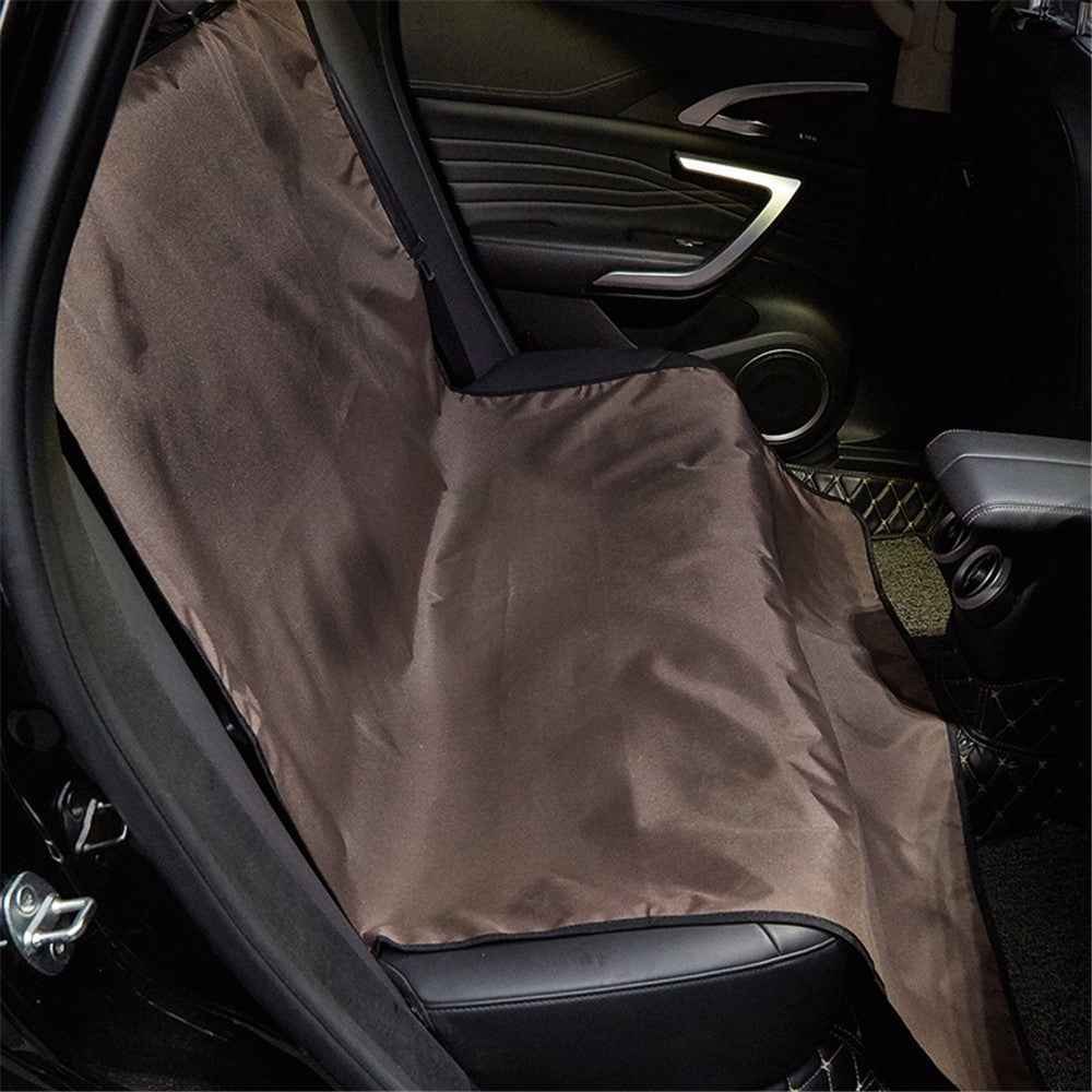 TG-PCU009 Waterproof Car Trunk Rear Back Seat Cover Pet Dog Seat Mat Protector Hammock Pad Liner - Coffee