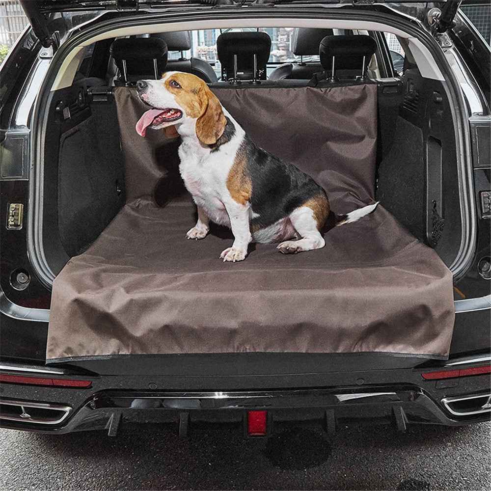 TG-PCU009 Waterproof Car Trunk Rear Back Seat Cover Pet Dog Seat Mat Protector Hammock Pad Liner - Blue