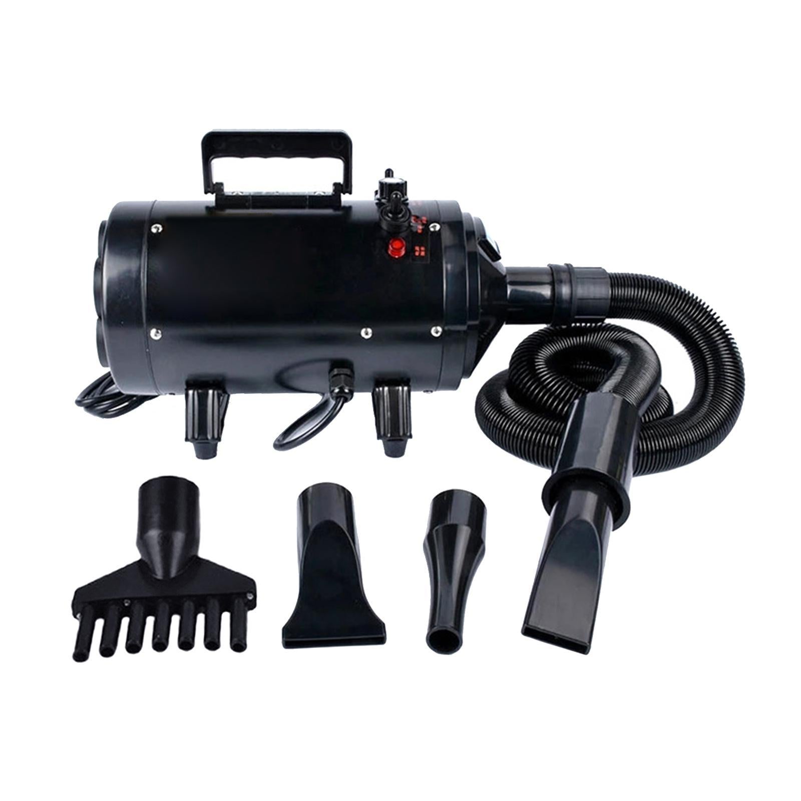 Blower Pet Mute Cat Dog Blow Dryer for Grooming Washing Deshedding Black