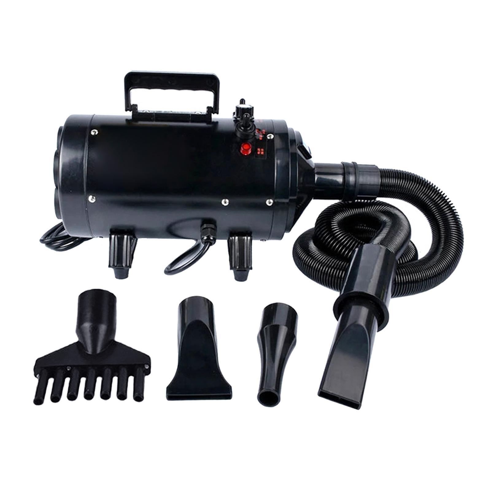 Blower Pet Mute Cat Dog Blow Dryer for Grooming Washing Deshedding Black