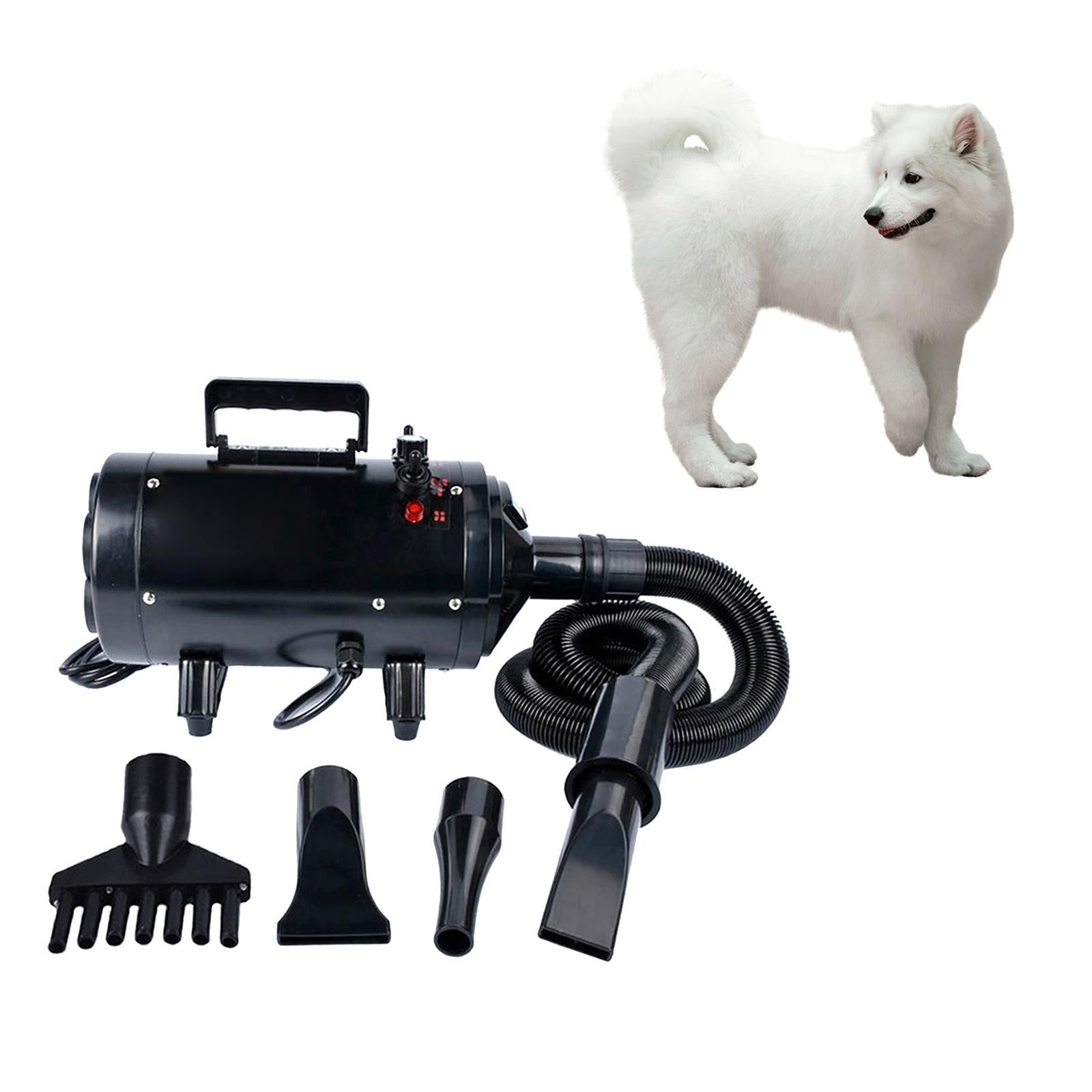 Blower Pet Mute Cat Dog Blow Dryer for Grooming Washing Deshedding Black