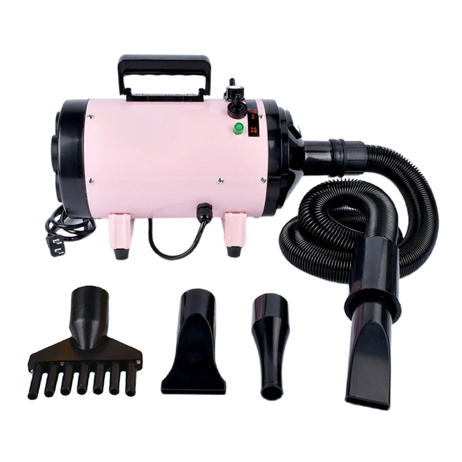 Blower Pet Mute Cat Dog Blow Dryer for Grooming Washing Deshedding Pink