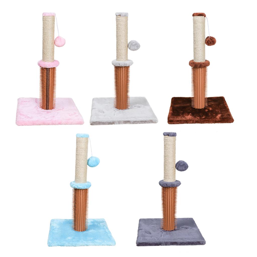 Cat Scratching Post Furniture Bed Pet Post Activity Centre Kitten pink