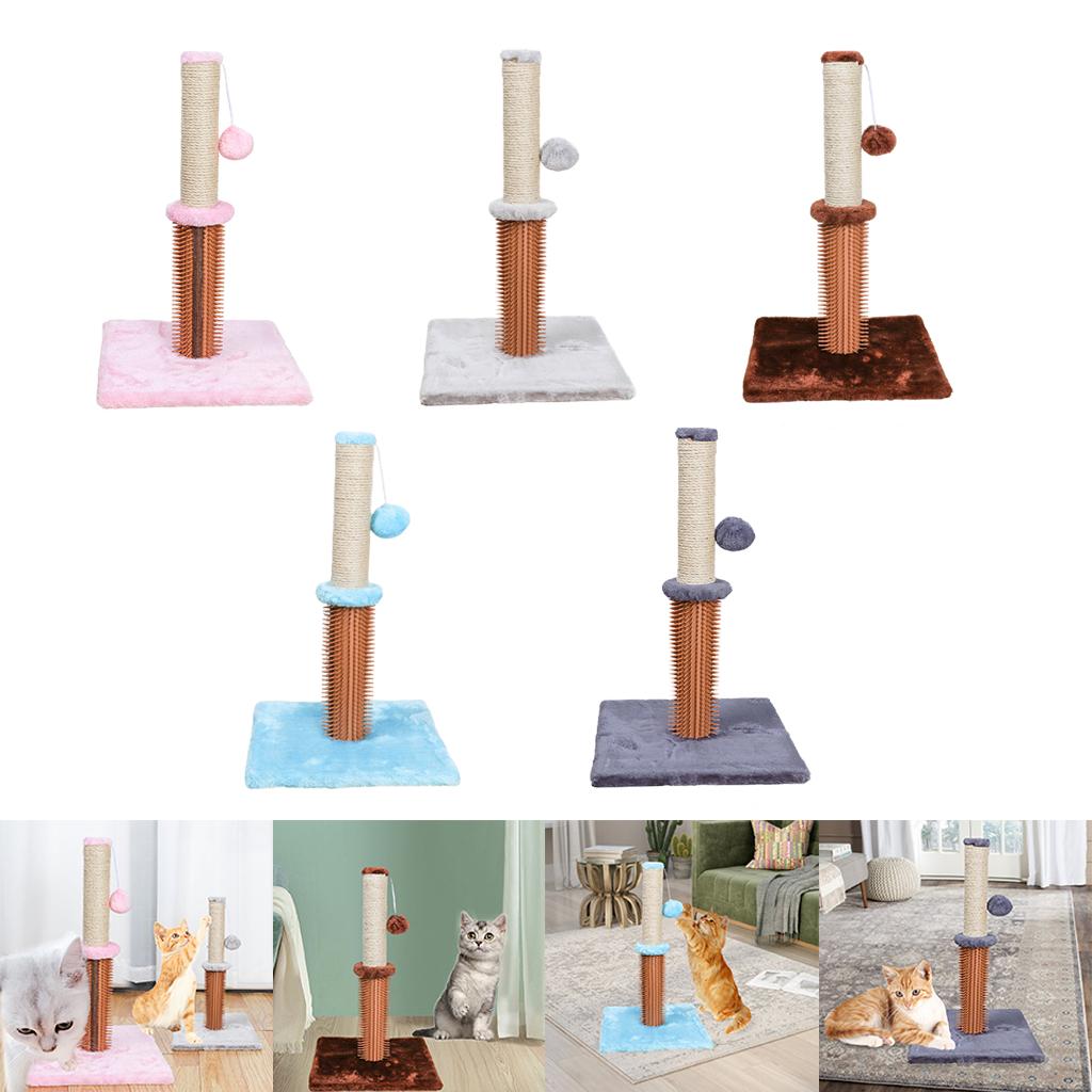 Cat Scratching Post Furniture Bed Pet Post Activity Centre Kitten pink