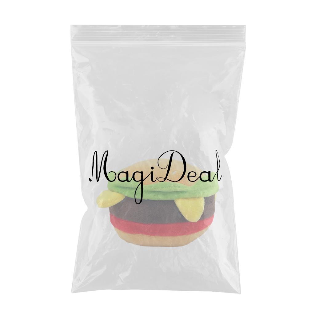 Dog Squeaky Toy Durable Funny Reducing Boredom Fast Food Shape Hamburger
