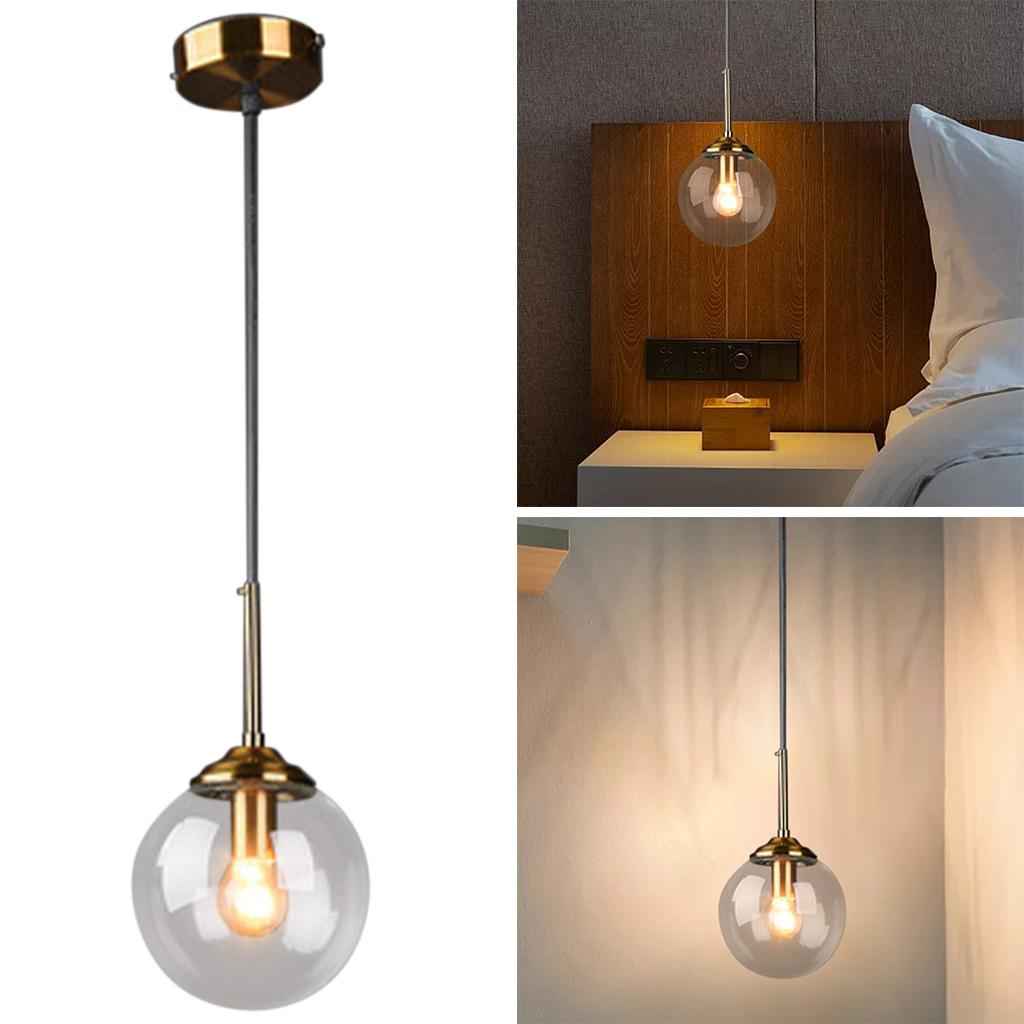 Nordic Ceiling Lights LED Adjustable E14 Pendant Light for Home Decor Clear