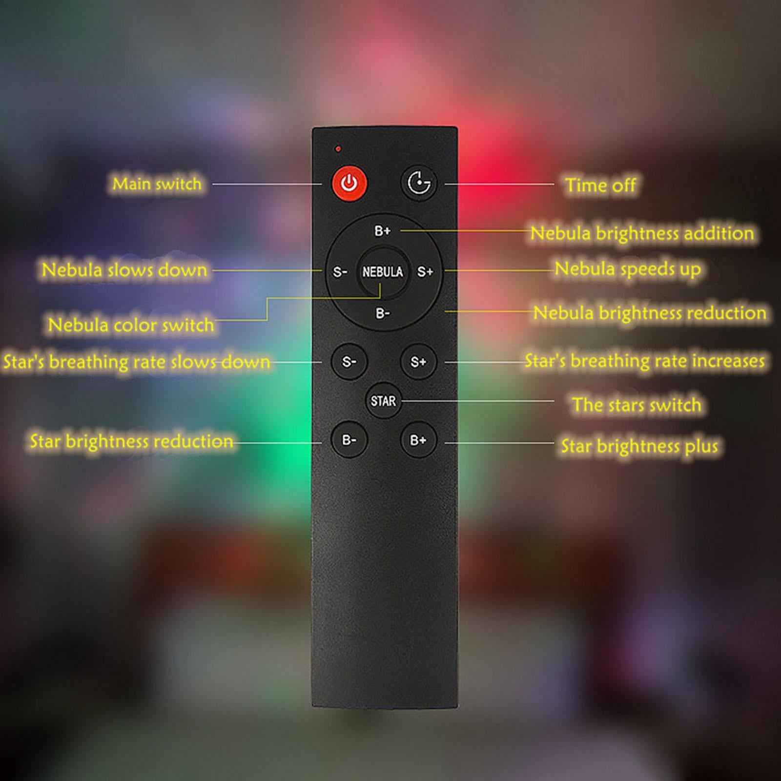 Astronaut Projector Lamp Starry Remote Control for Decor Living Room Kid Toy