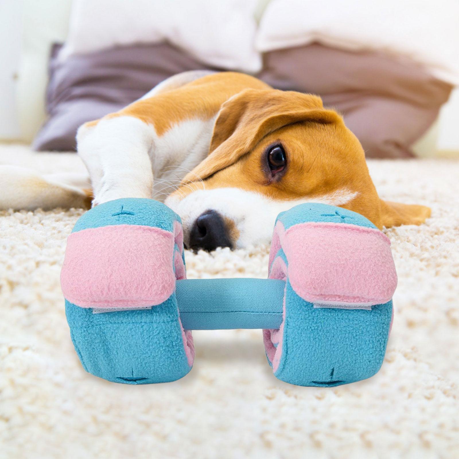 Cute Dog Puzzle Toys Slow Feeder Sounding Toys Training Toy Pink blue