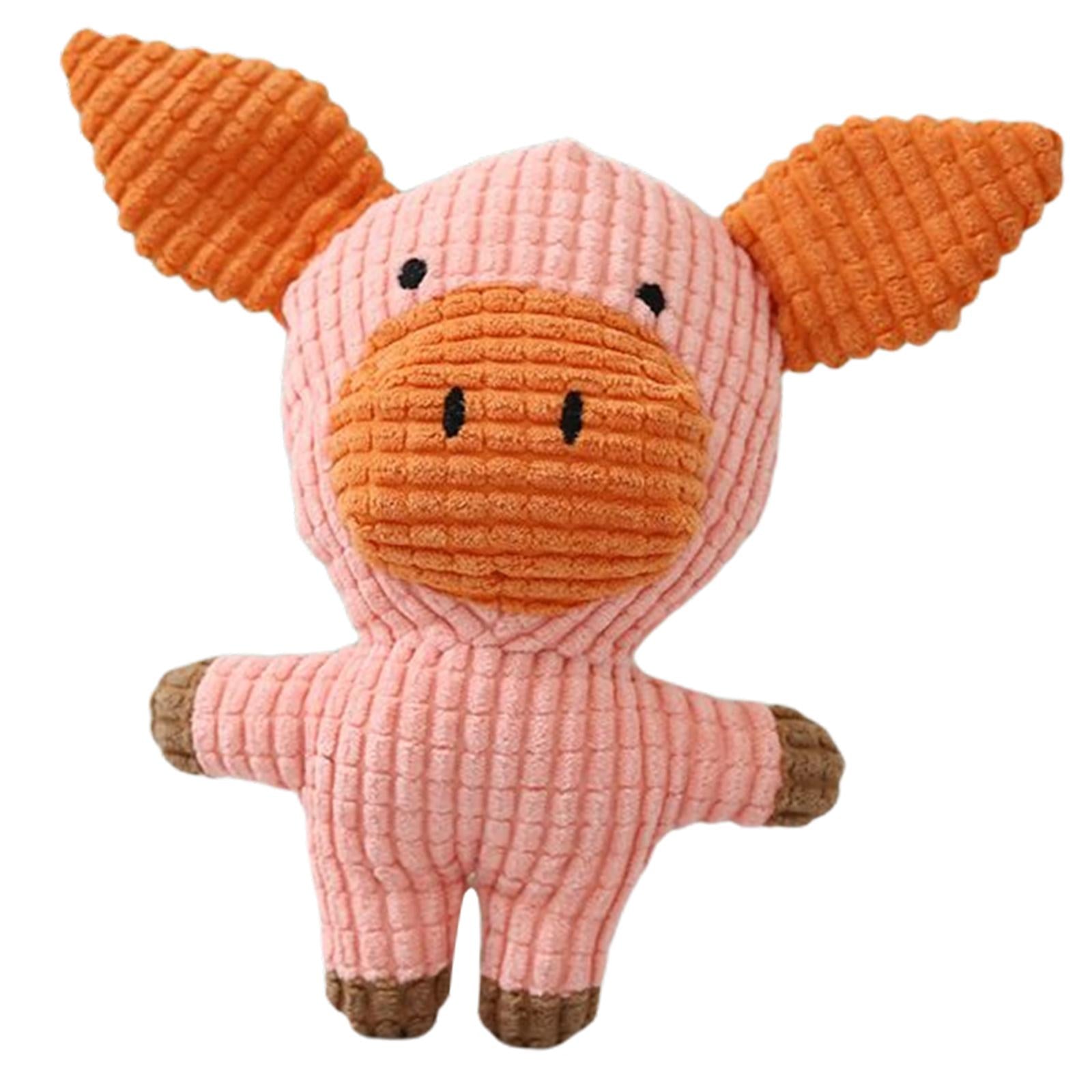 Cute Pet Dog Chew Toy Squeaky Soft Plush Animals Play Sound Puppy Teeth Toys 15x21x7CM