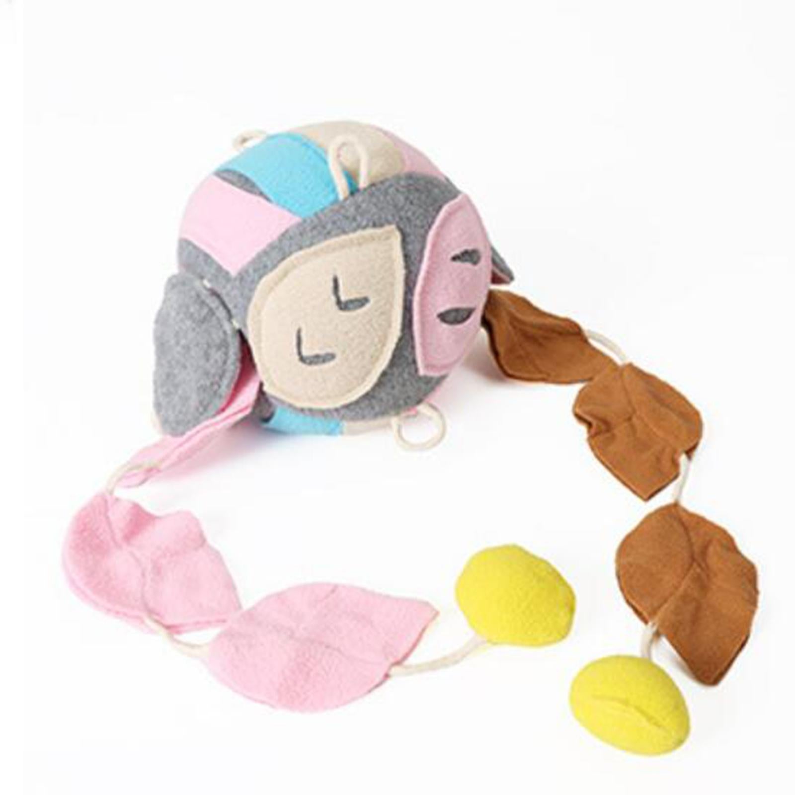 Dog Chewing Squeaky Toy Sniffing Leakage Ball Teething Clean Grey Pink