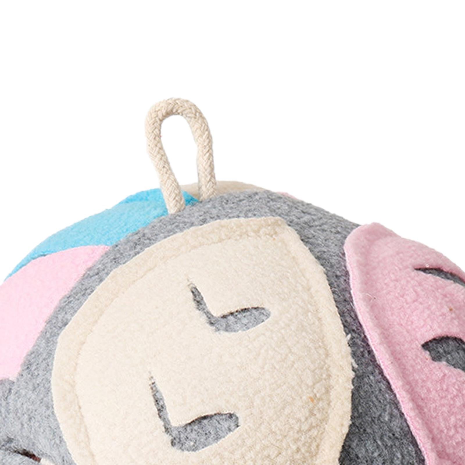 Dog Chewing Squeaky Toy Sniffing Leakage Ball Teething Clean Grey Pink