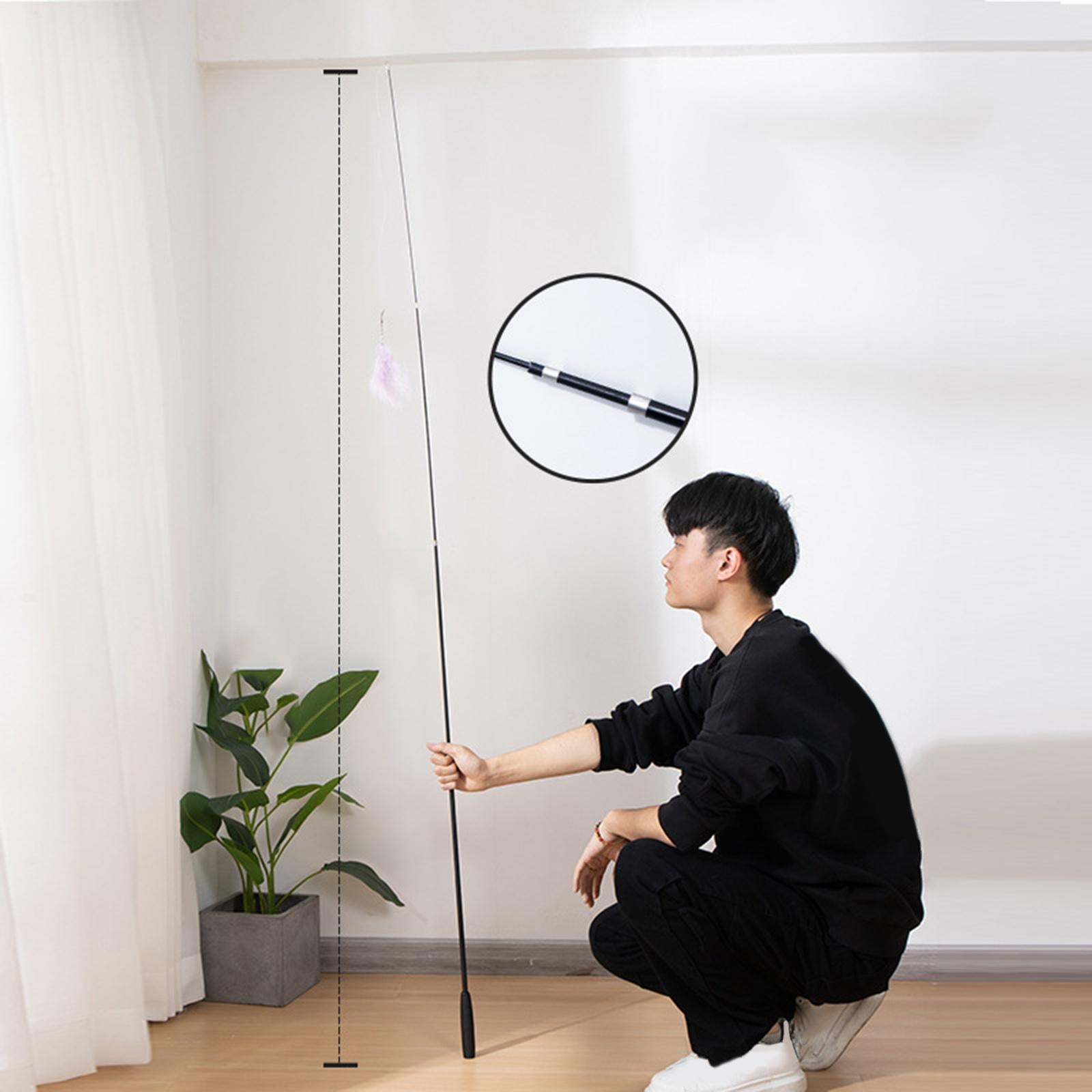 Cat Wand Toy 4 Feather Refills Training Kitten Toys Kitten Exercise Playing