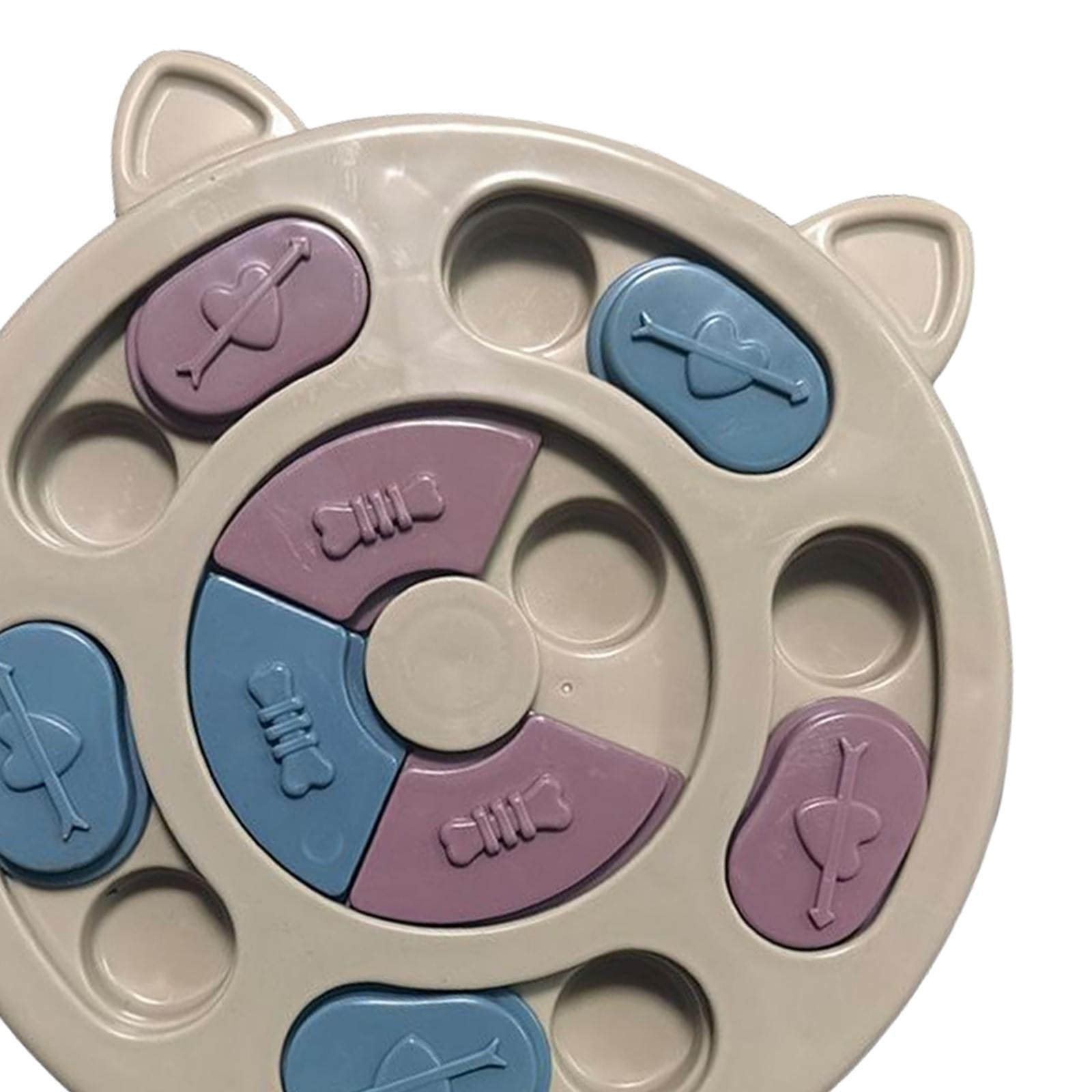 Dog Puzzle Toys Slow Feeder Food Dispenser Puppy Dog Treat Puzzle Game Khaki