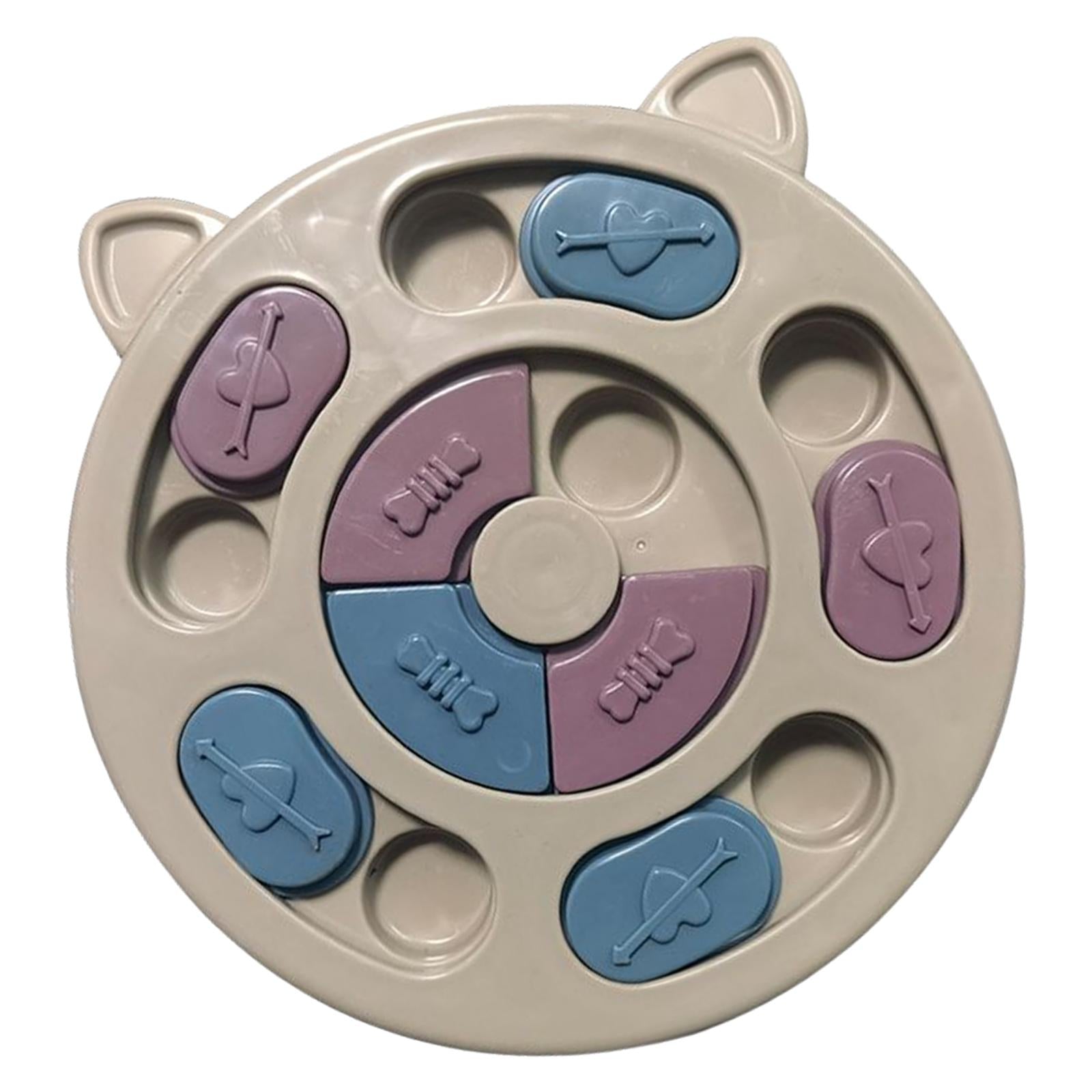 Dog Puzzle Toys Slow Feeder Food Dispenser Puppy Dog Treat Puzzle Game Khaki