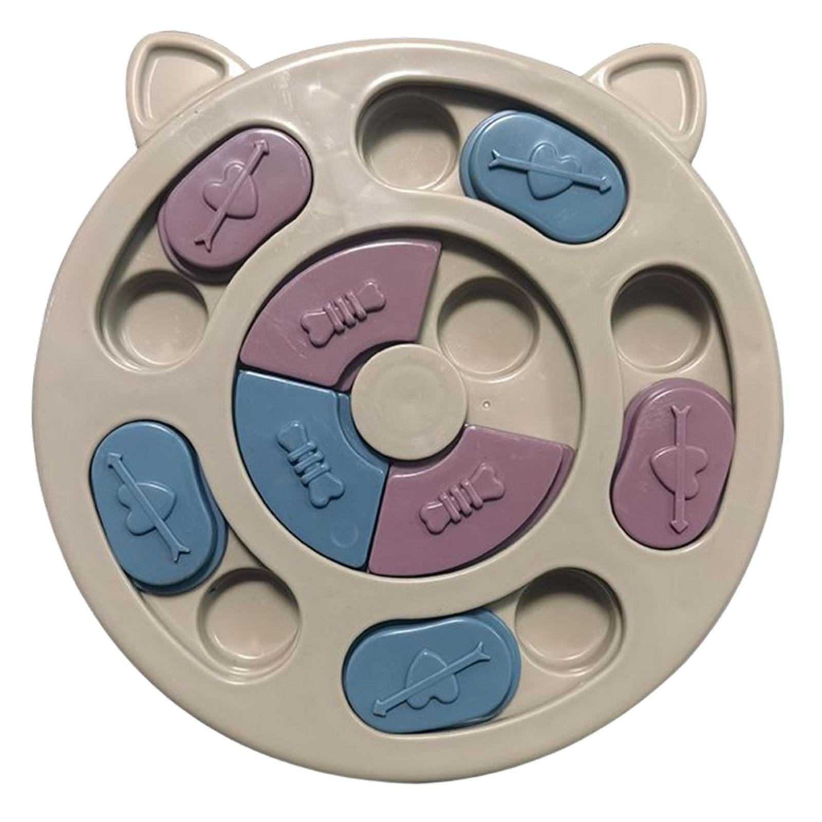 Dog Puzzle Toys Slow Feeder Food Dispenser Puppy Dog Treat Puzzle Game Khaki