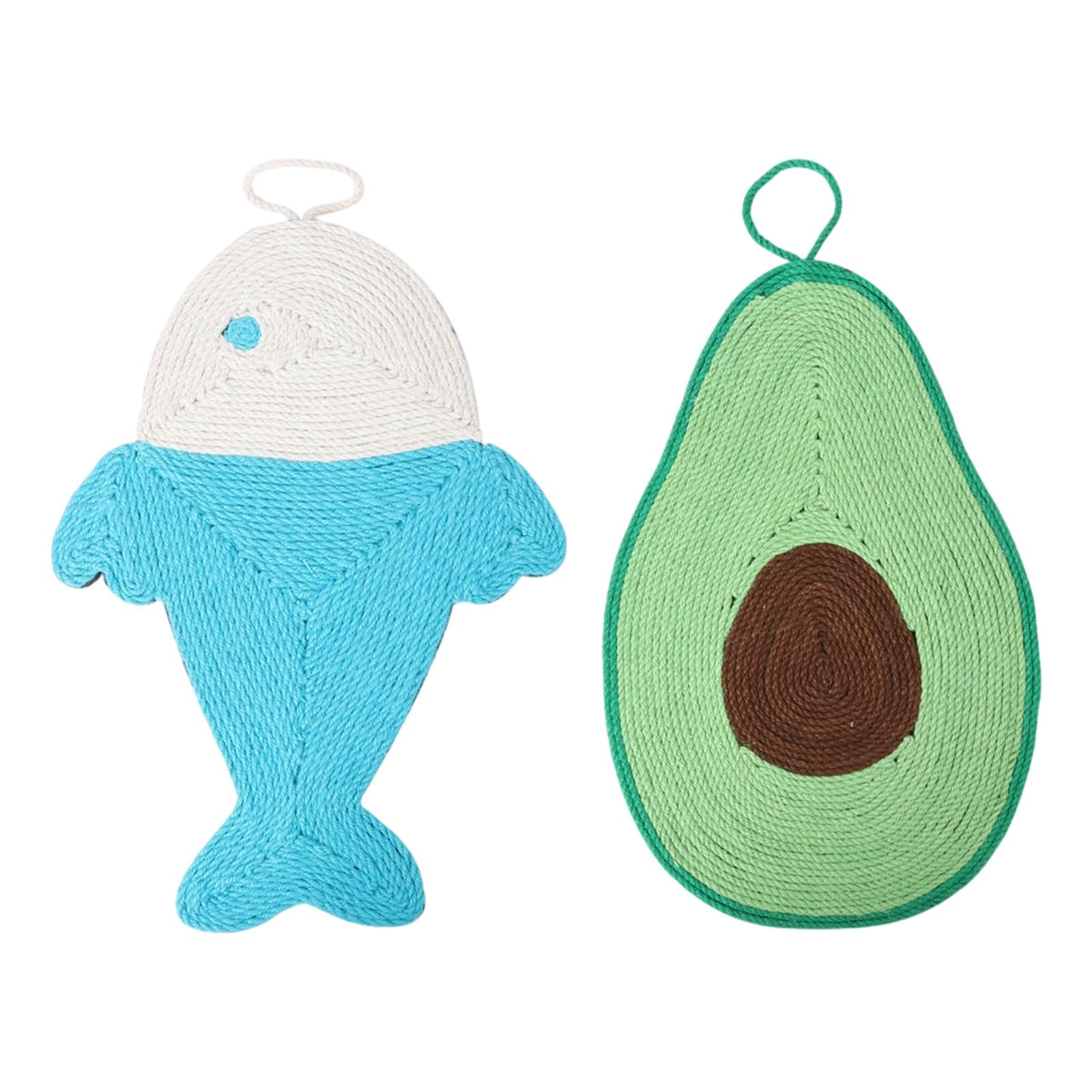 Cat Scratching Board Scratcher Sisal Wear-Resistant Protector Fish
