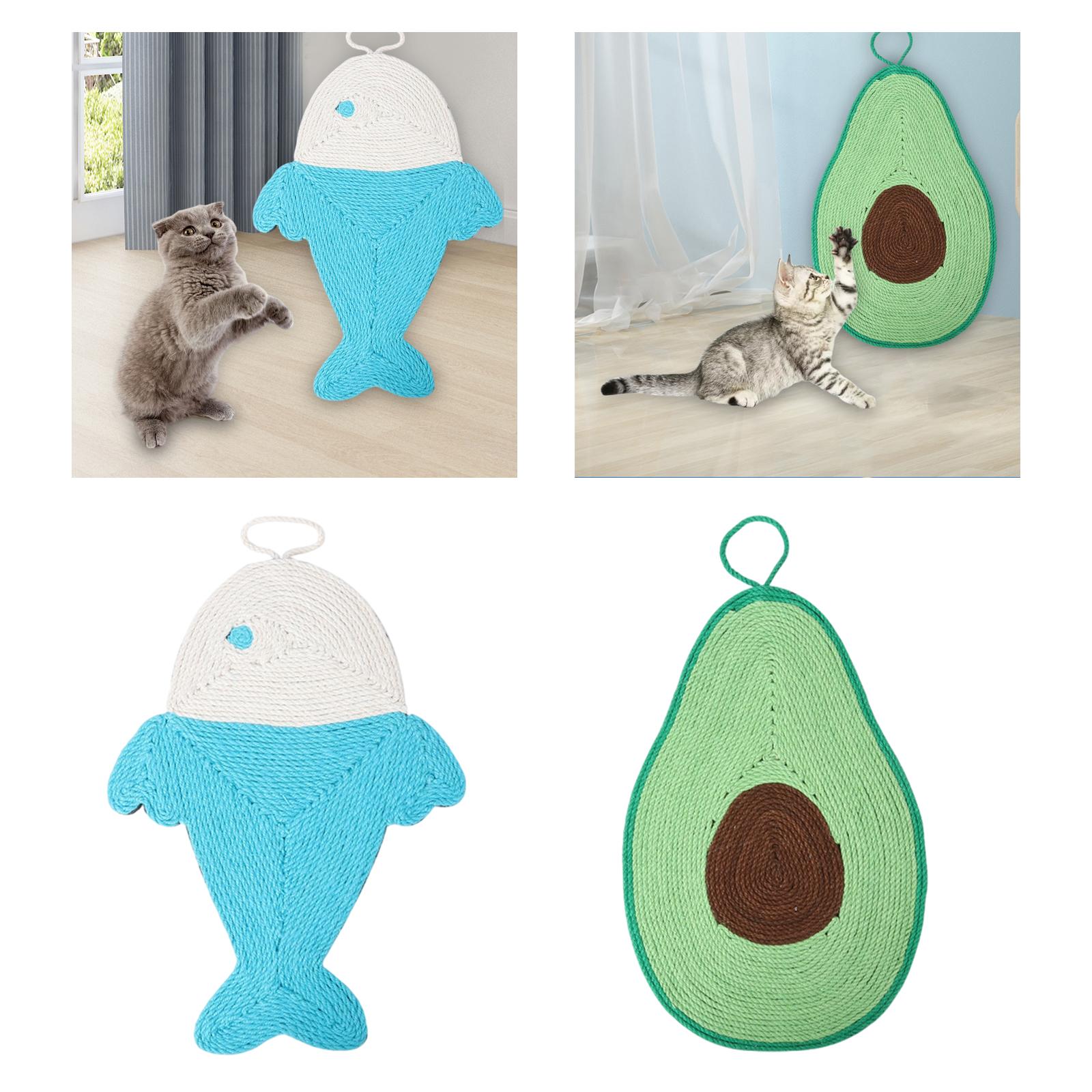 Cat Scratching Board Scratcher Sisal Wear-Resistant Protector Fish
