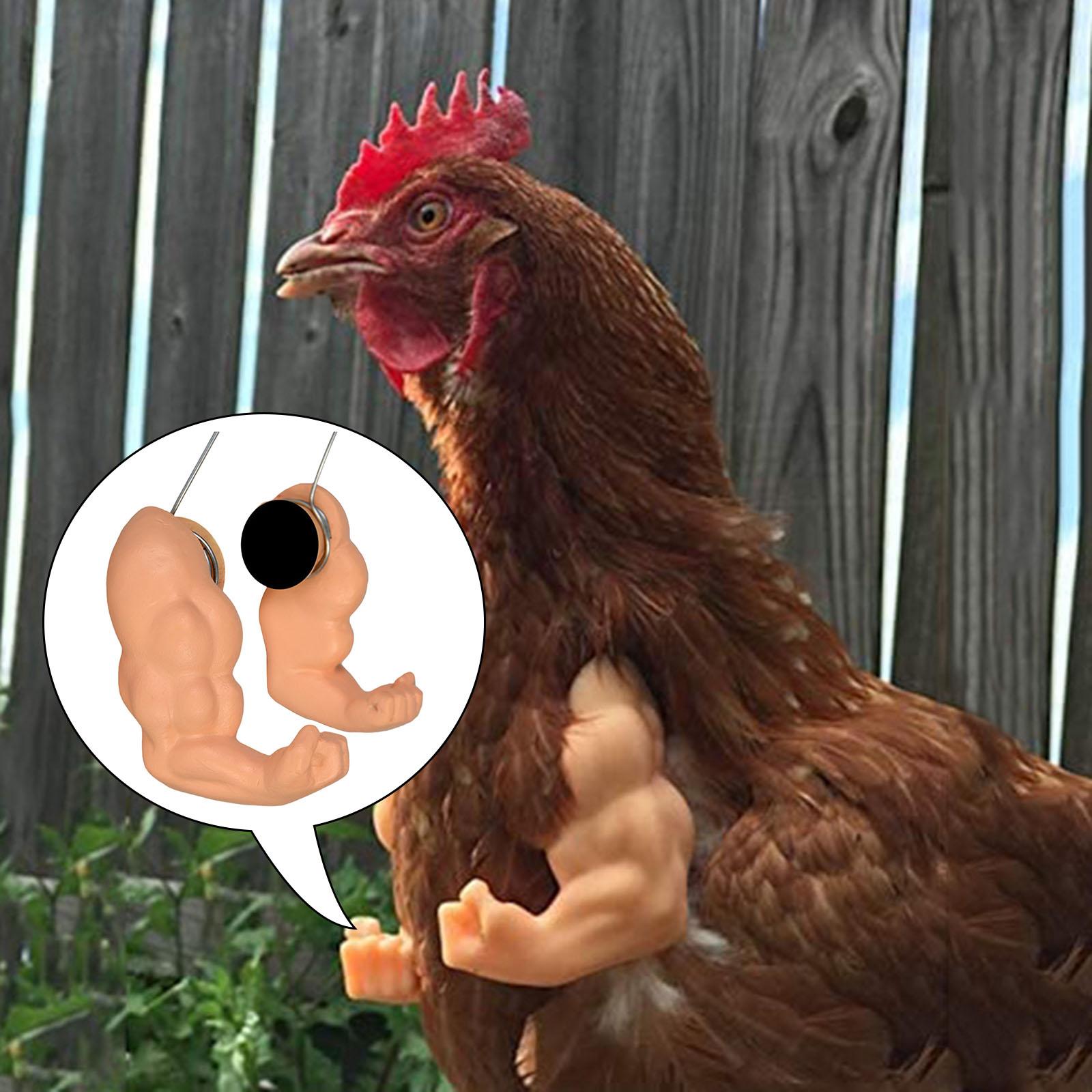 Chicken Arms Fist Arms Doll Hands for Hens Prank Toy Hulk Arms for Chicken