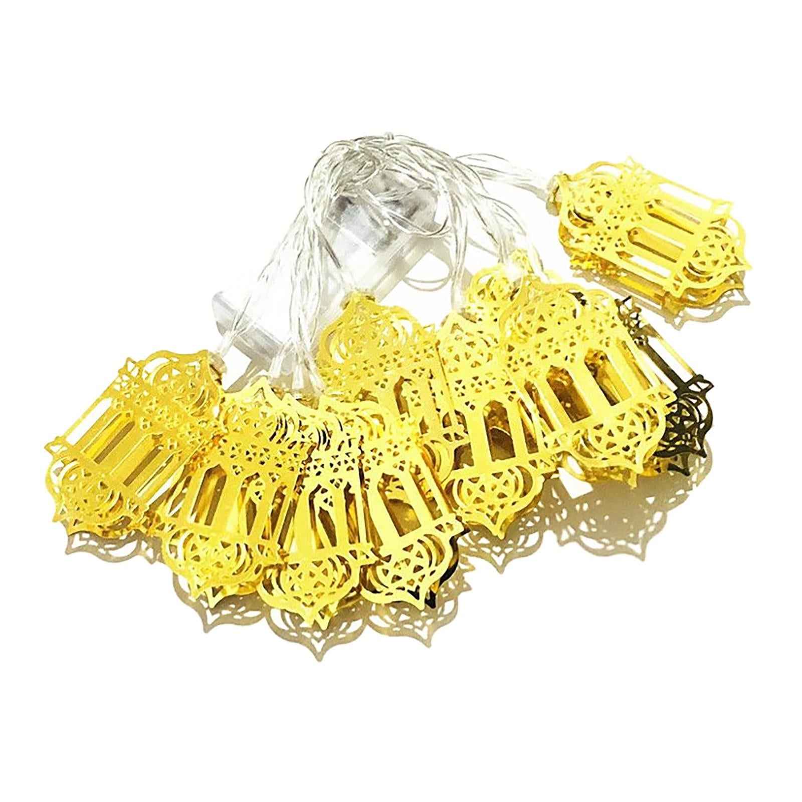 Muslim Ramadan String Light Eid Mubarak Fairy Lamp Islam for Outdoor Decor A