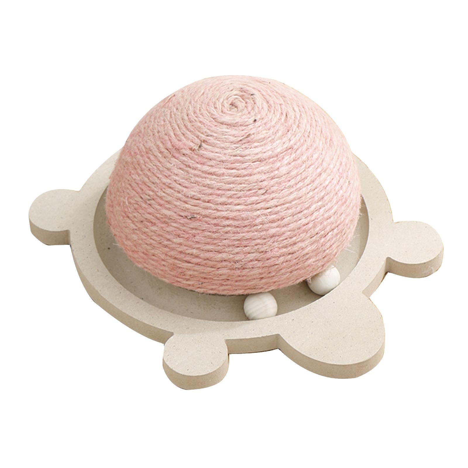 Cat Scratcher Ball Toy Scratching Post Board Grinding Claw pink