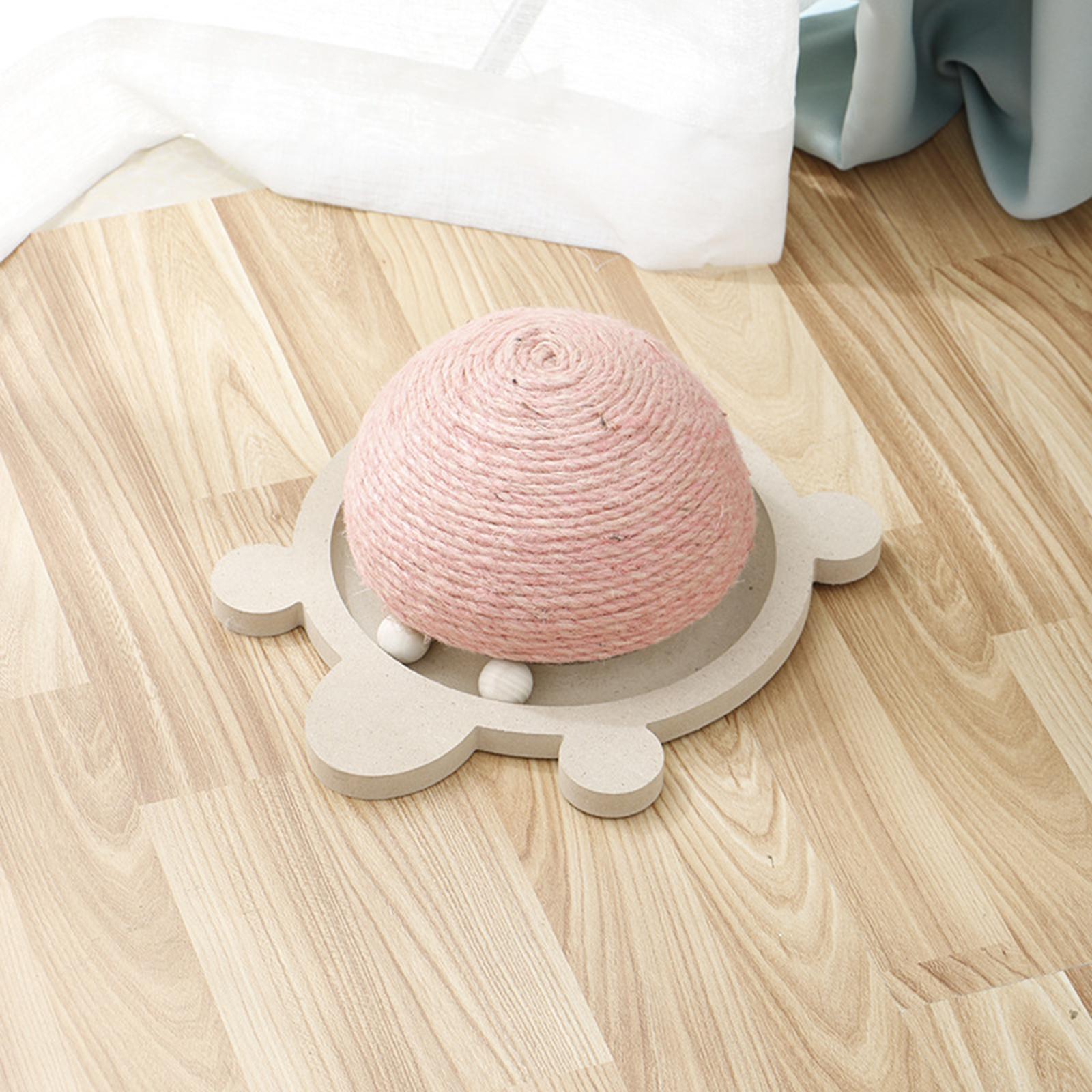 Cat Scratcher Ball Toy Scratching Post Board Grinding Claw pink
