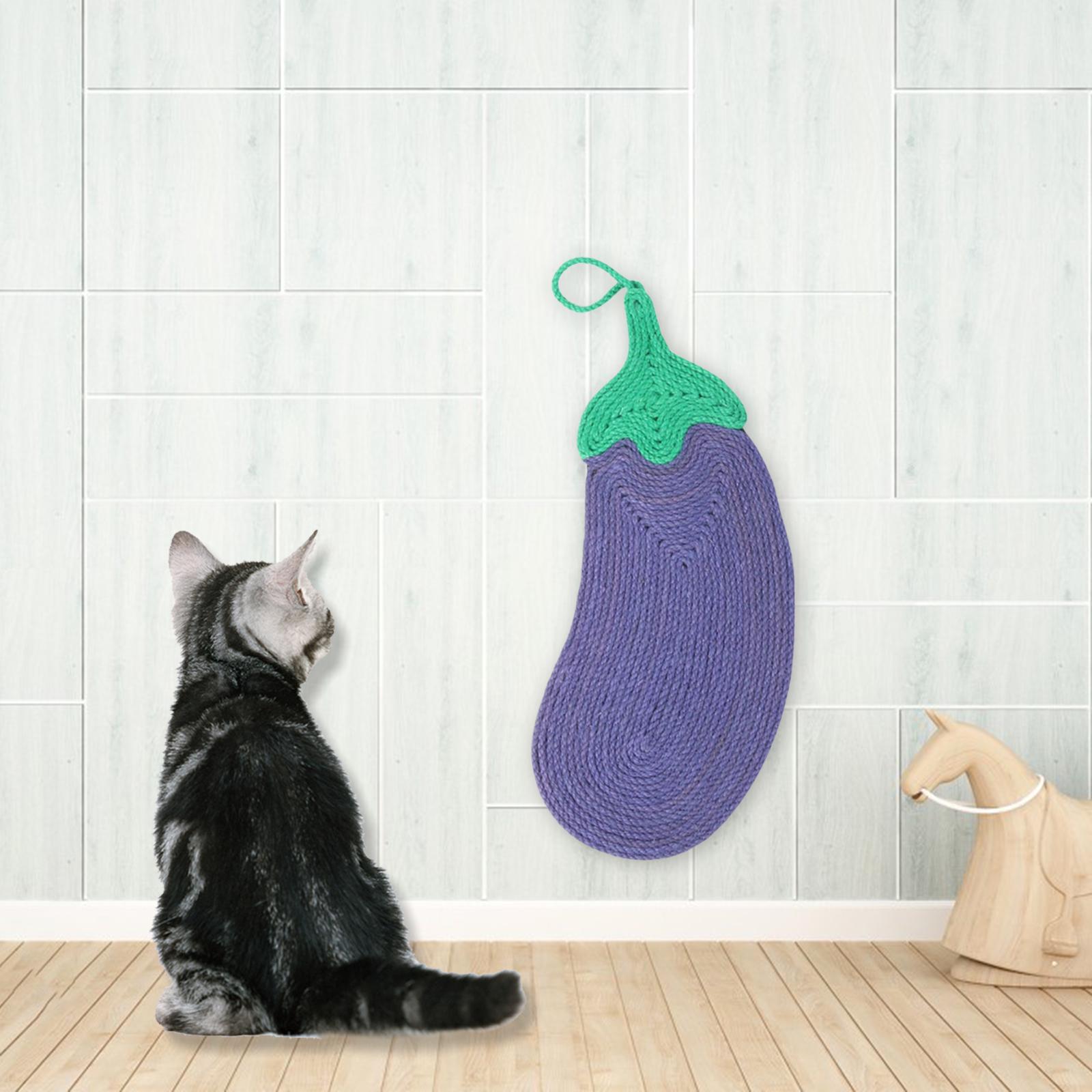Cat Kitten Scratching Board Scratch Pad Sisal Furniture Protector eggplant