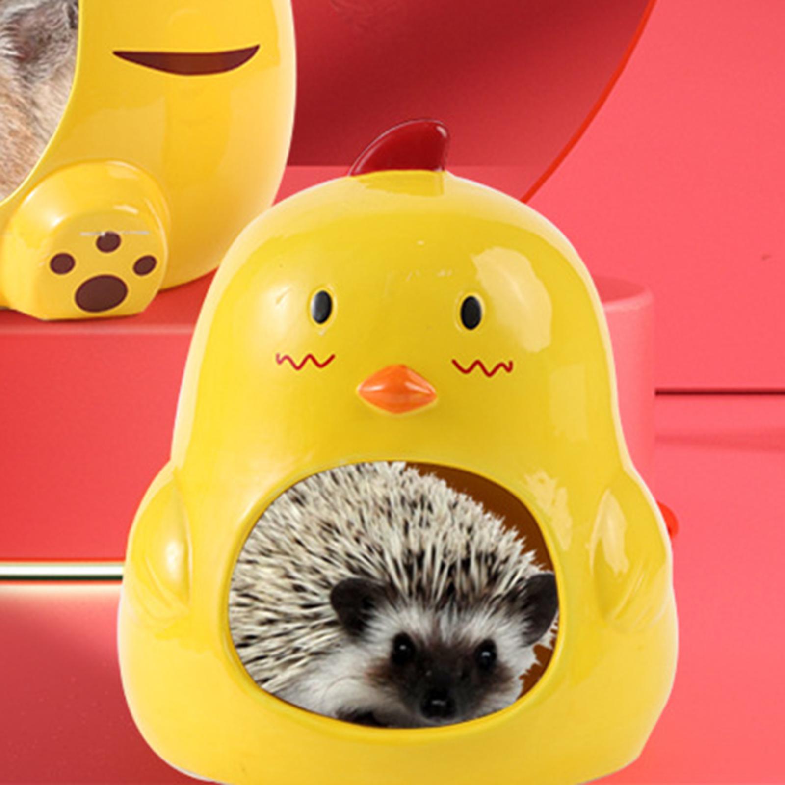 Ceramic Hamster House Hut Cave Cage Summer Cool Small Animals Mini Bed A