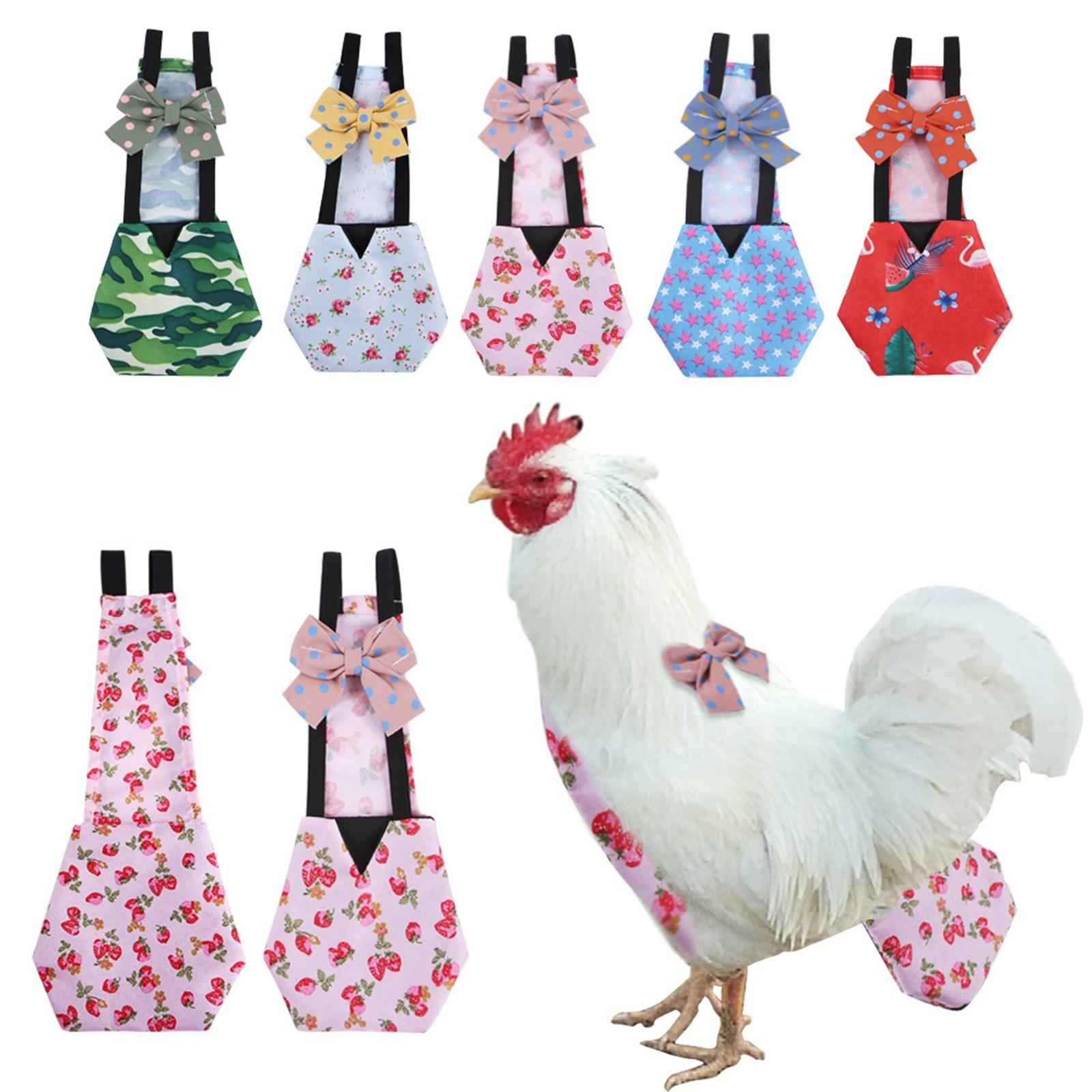Chicken Duck Diaper Wear Costume Poultry Nappy for Duckling Hens Blue L