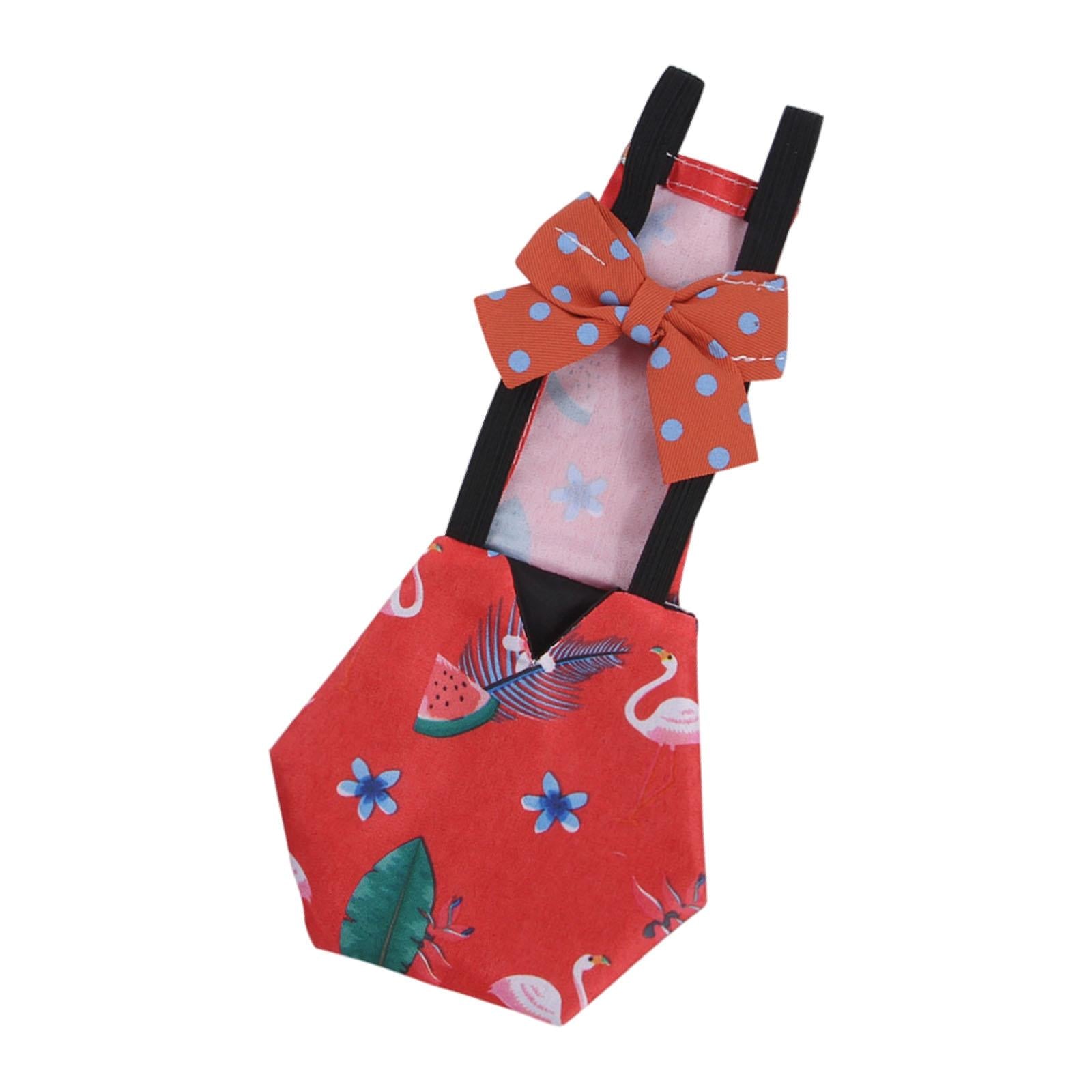 Chicken Duck Diaper Wear Costume Poultry Nappy for Duckling Hens Red L