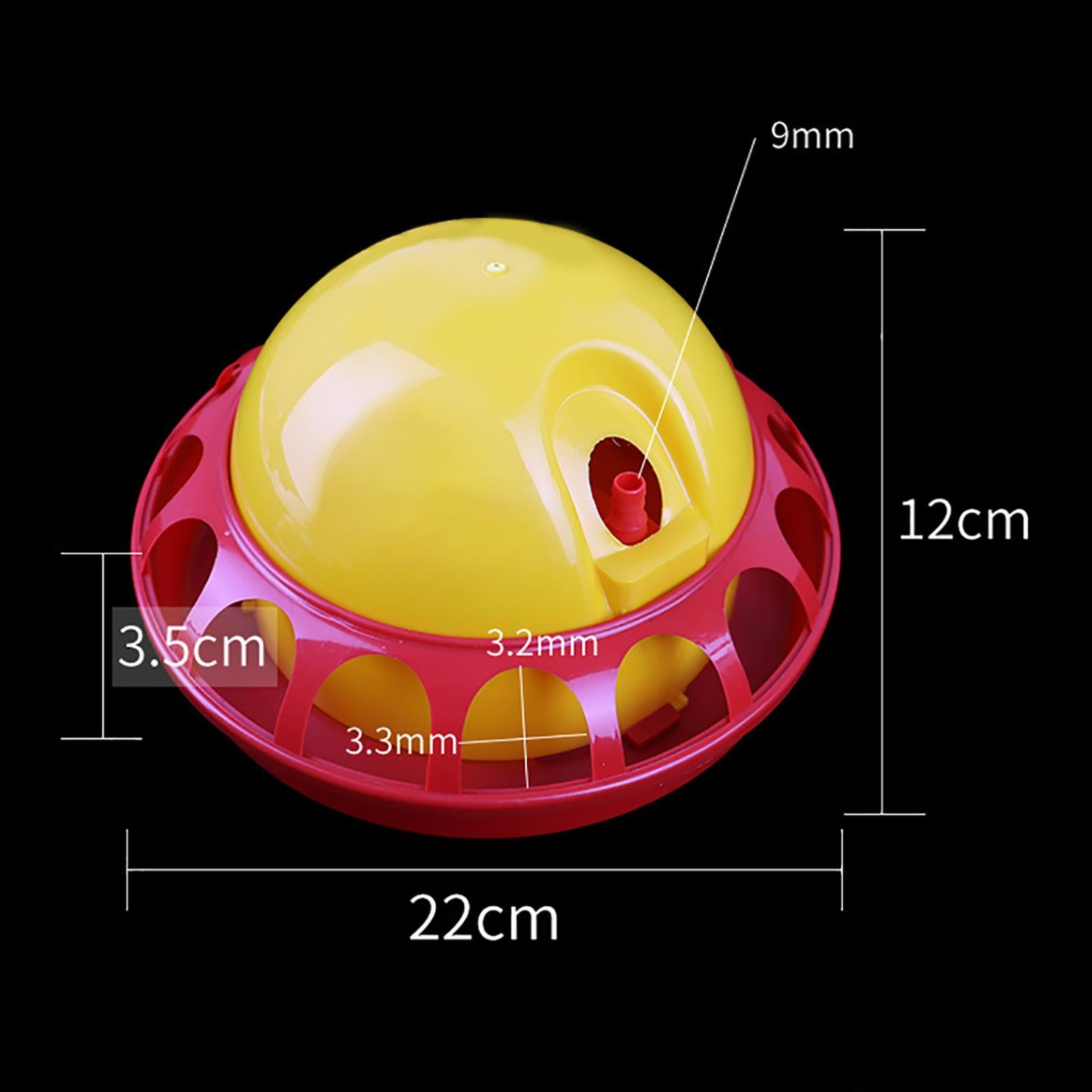 Automatic Chicken Waterer Chick Hen Poultry Farming Drinkers Set 22x12x3.5cm