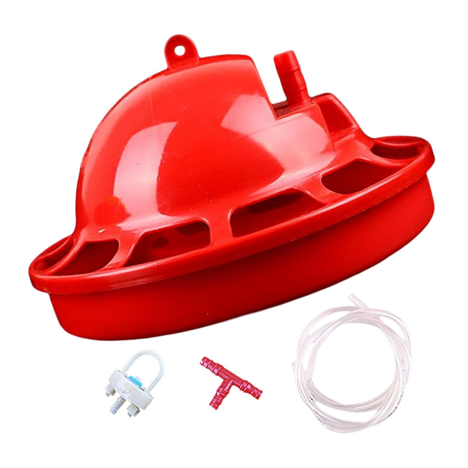 Automatic Chicken Waterer Chick Hen Poultry Farming Drinkers Set 18x10x3cm