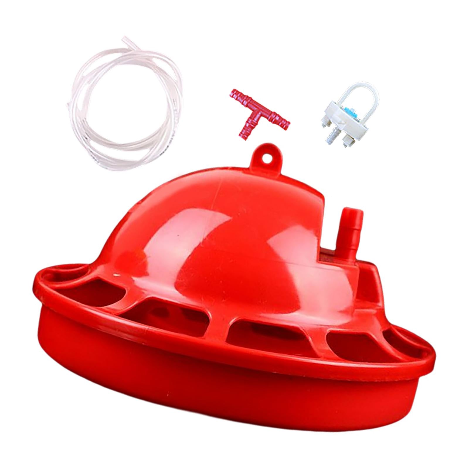 Automatic Chicken Waterer Chick Hen Poultry Farming Drinkers Set 18x10x3cm