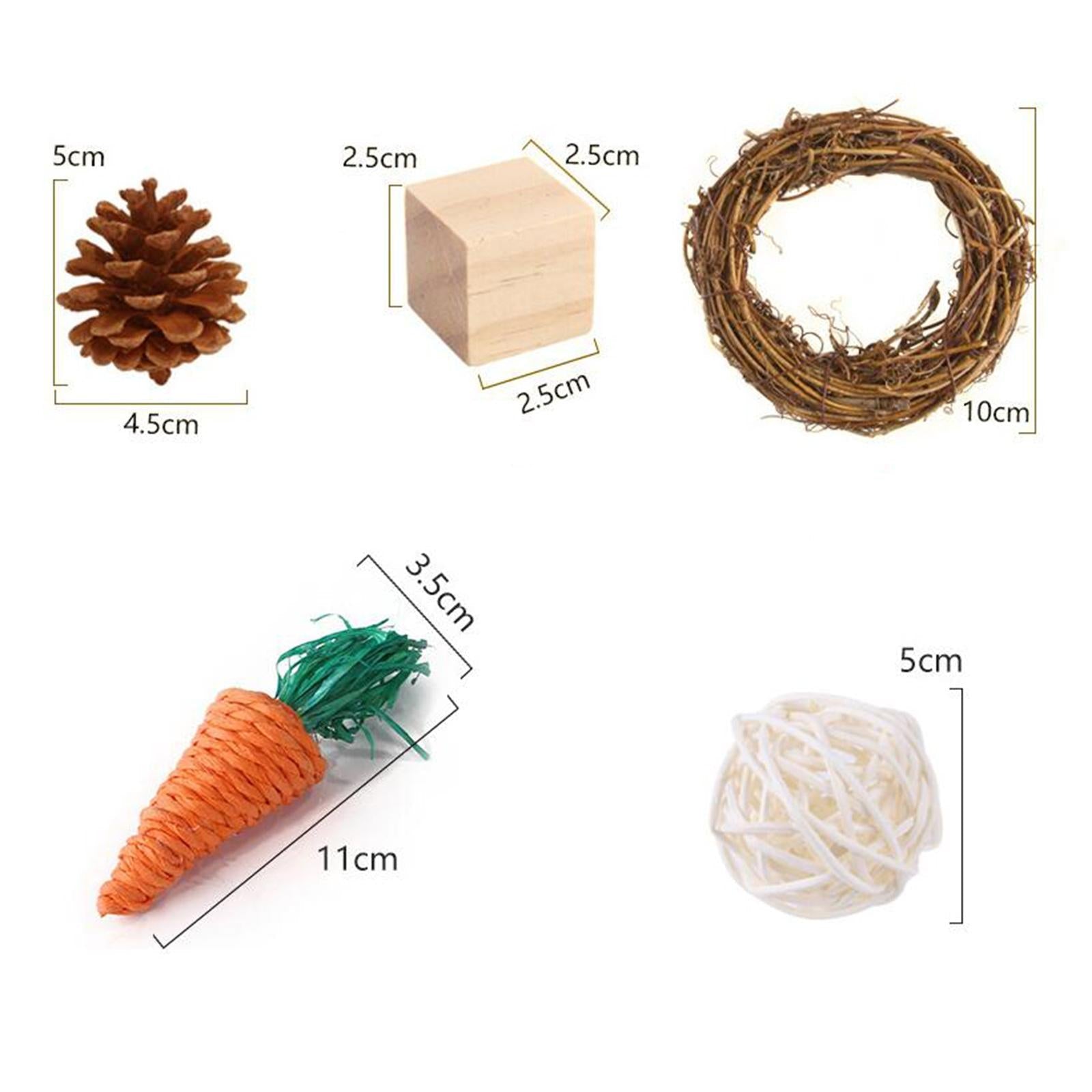 11x Hamster Chew Pets Toy Guinea Pig Rabbit Rat Rodents Chinchilla  Green