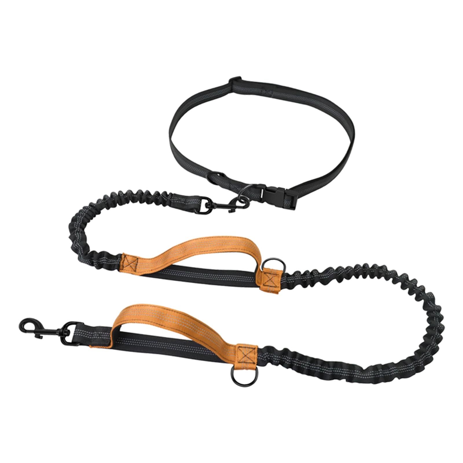 Adjustable Hands Free Dog Leash Running Reflective Walking Hiking Orange
