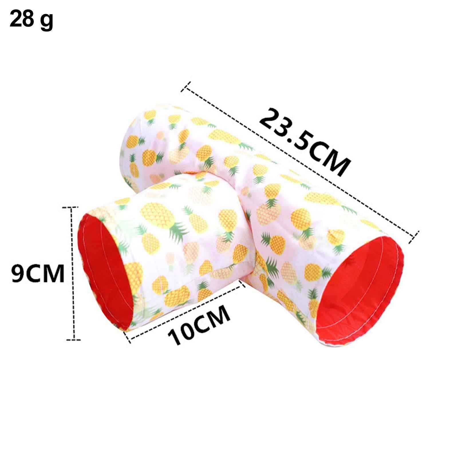 Hamster Tunnel Tubes Cage Toys For Small Animals Hedgehog Guinea Pig Yellow Pineapple