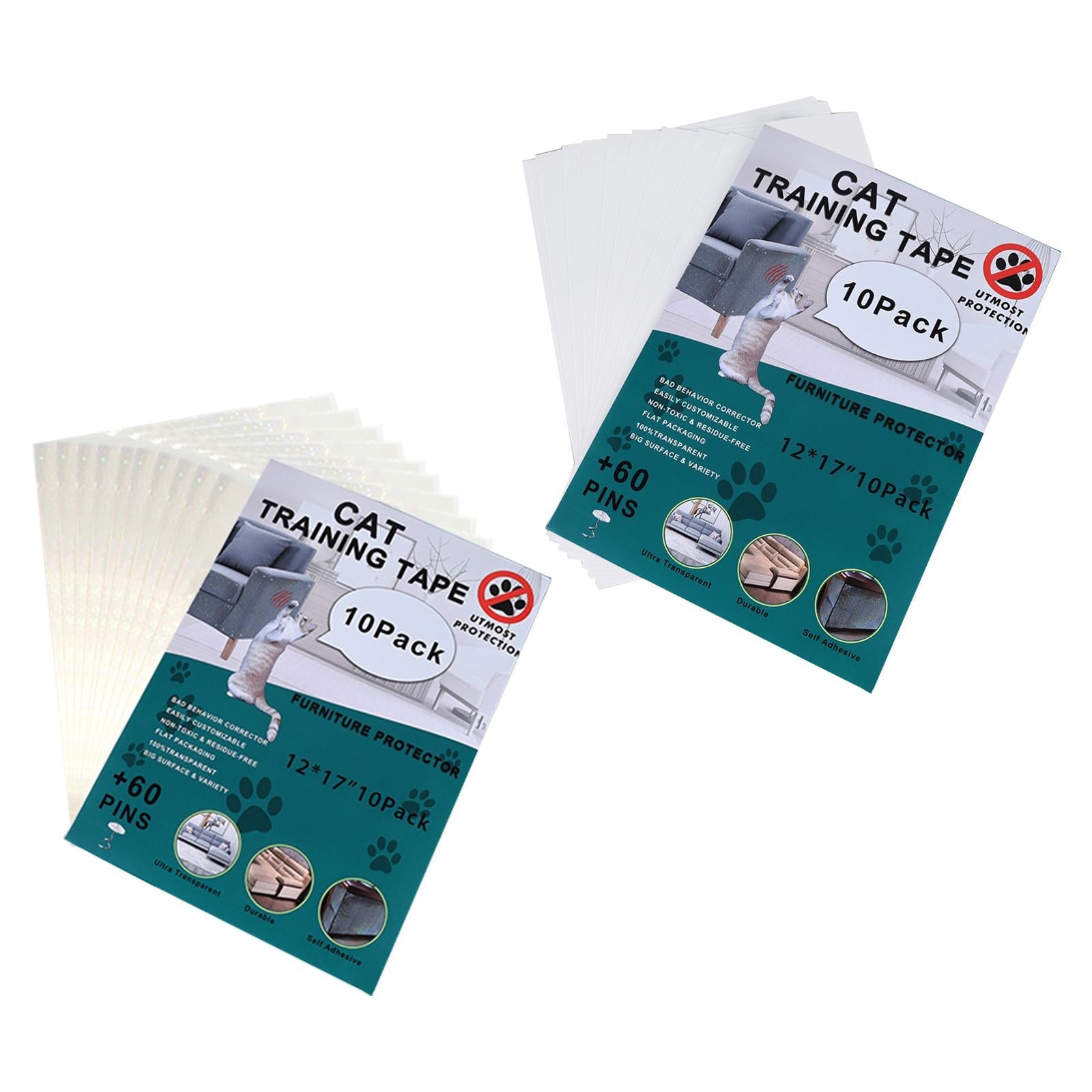 10x Clear Cat Anti Scratch Couch Furniture Protector Guard Tape for Cat Pet No Starry Sky