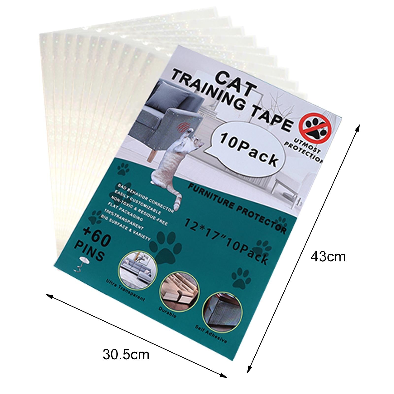 10x Clear Cat Anti Scratch Couch Furniture Protector Guard Tape for Cat Pet Starry Sky