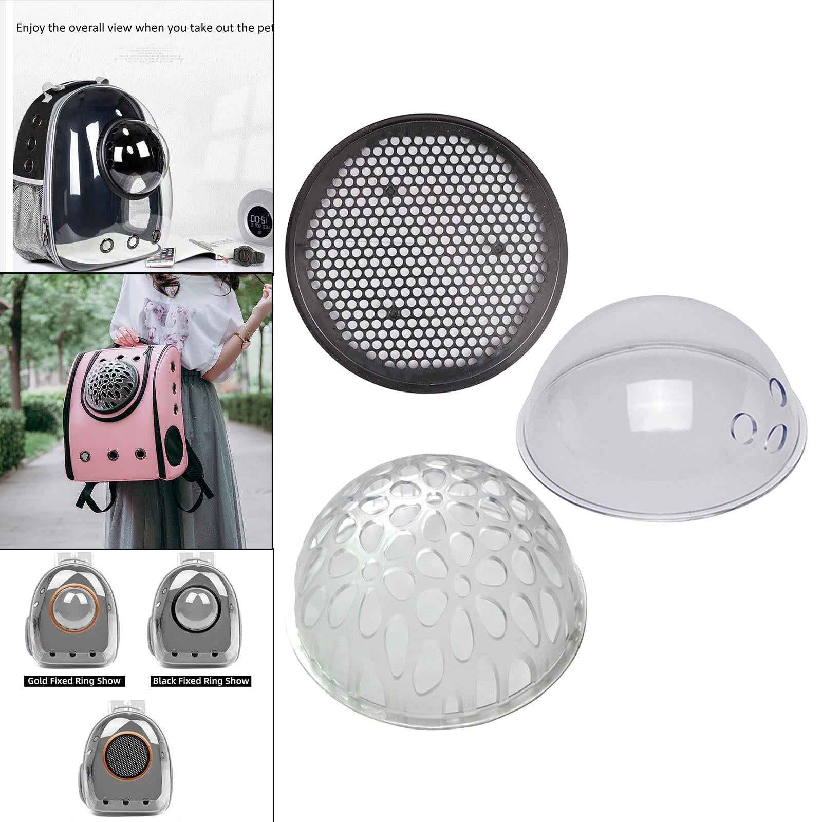 Pet Cat Carrier Backpack Cover Bubble Backpack Bag Capsule for Sightseeing Honeycomb