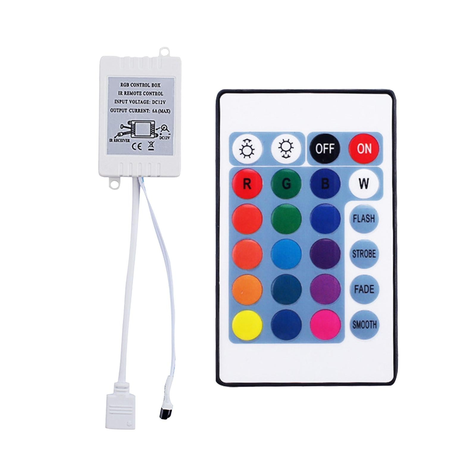 24 Keys Wireless Remote Controller and Control Dimmer for LED RGB Lights