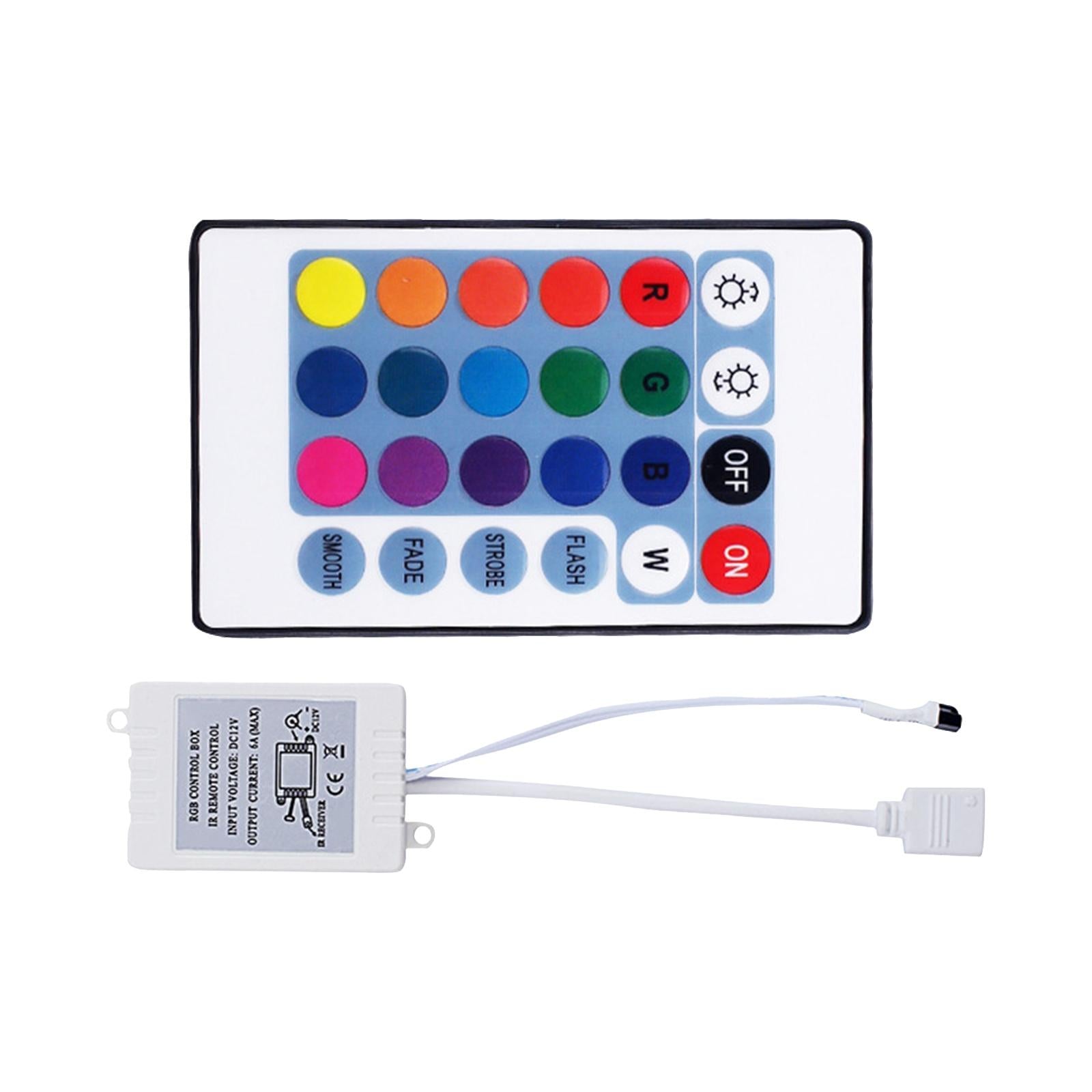 24 Keys Wireless Remote Controller and Control Dimmer for LED RGB Lights