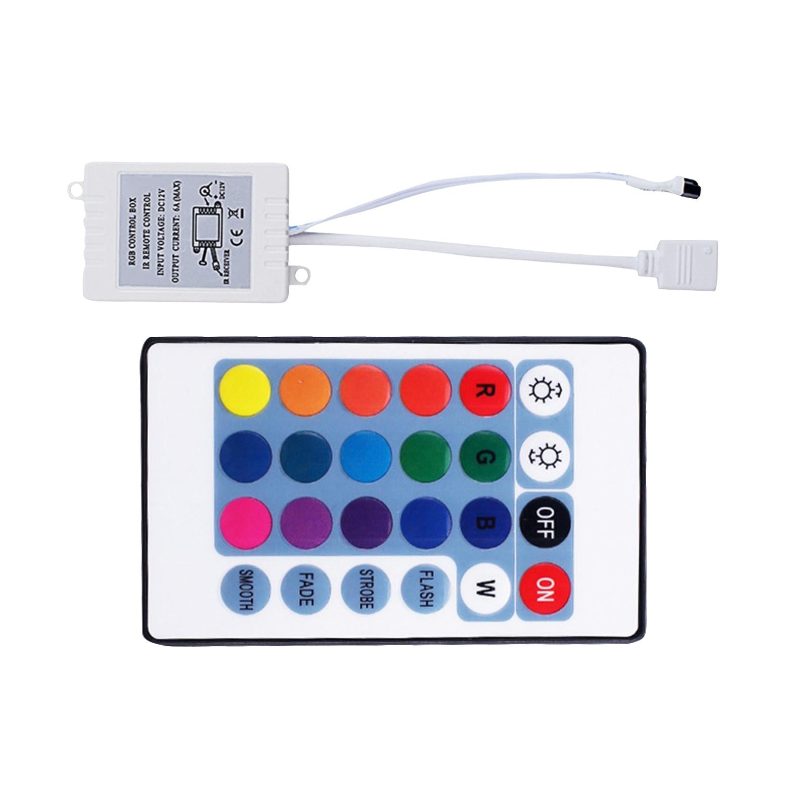 24 Keys Wireless Remote Controller and Control Dimmer for LED RGB Lights