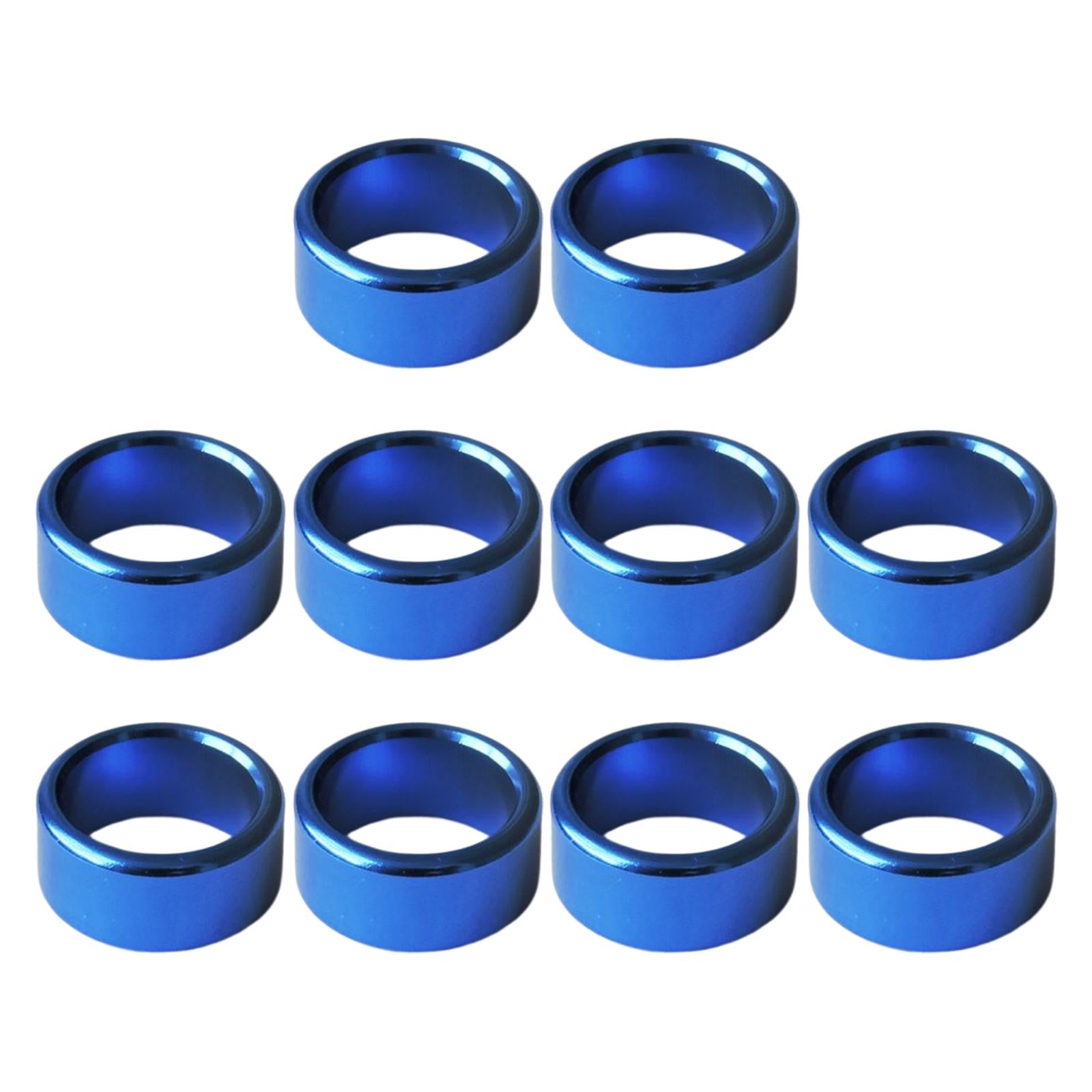 10Pcs Metal Dove Leg Rings Identify Bands Easily Remove Accessories Blue