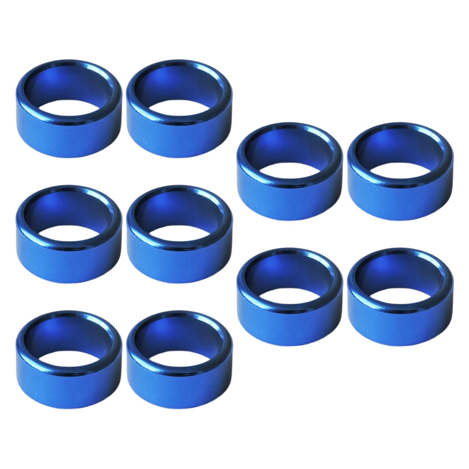 10Pcs Metal Dove Leg Rings Identify Bands Easily Remove Accessories Blue