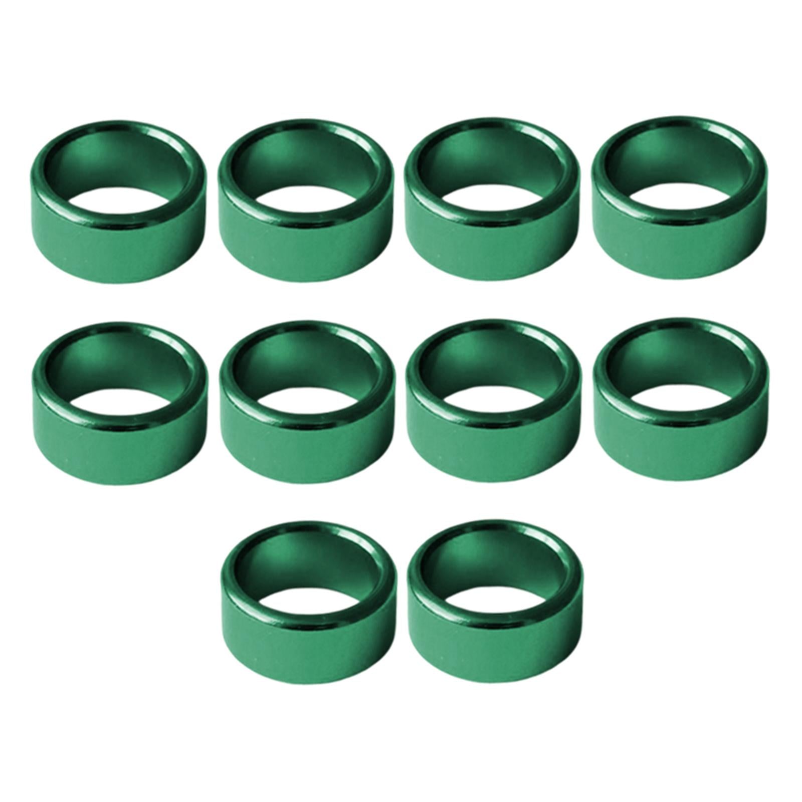 10Pcs Metal Dove Leg Rings Identify Bands Easily Remove Accessories Green