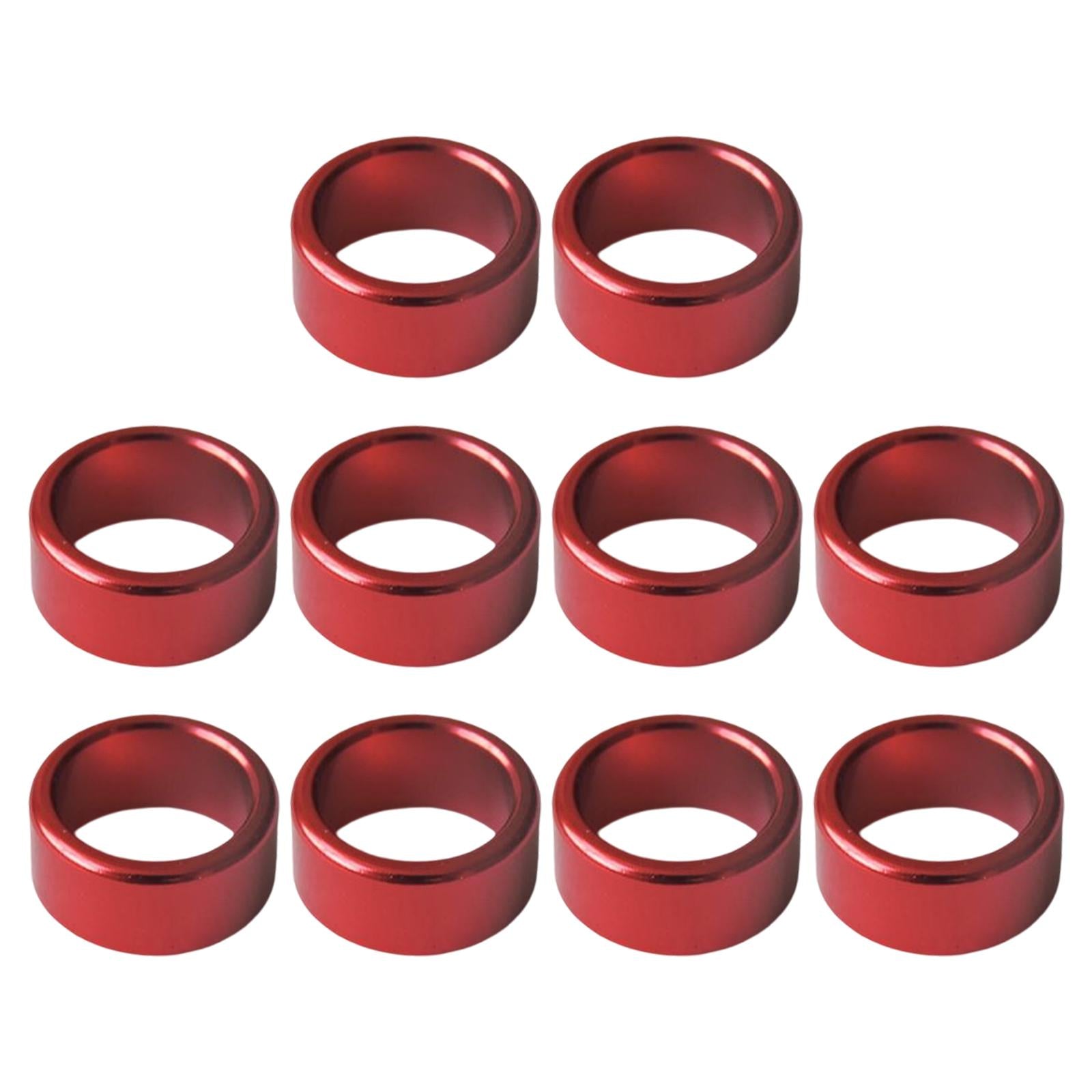 10Pcs Metal Dove Leg Rings Identify Bands Easily Remove Accessories Red