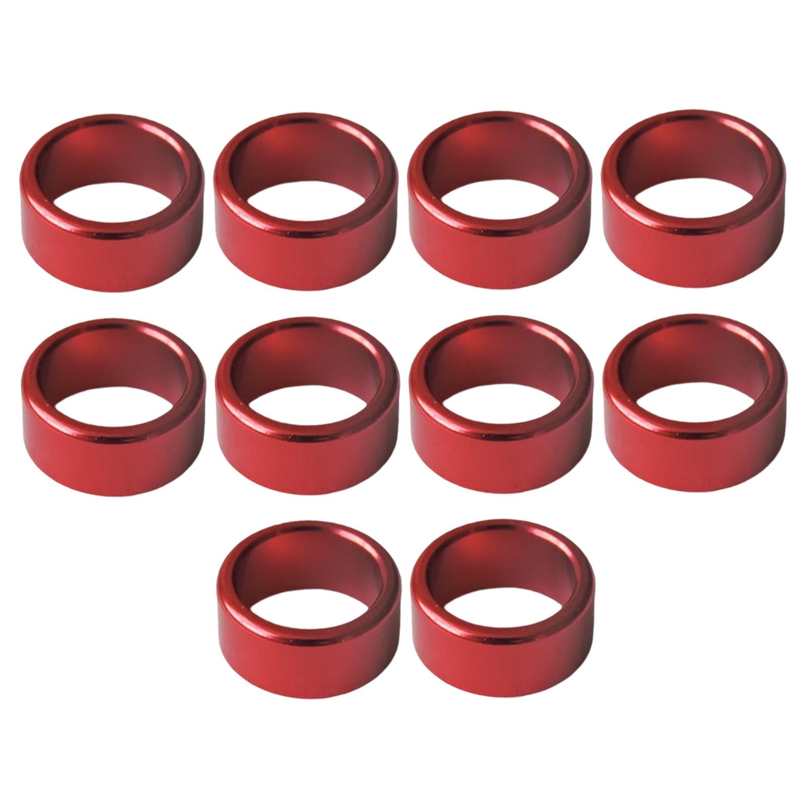 10Pcs Metal Dove Leg Rings Identify Bands Easily Remove Accessories Red